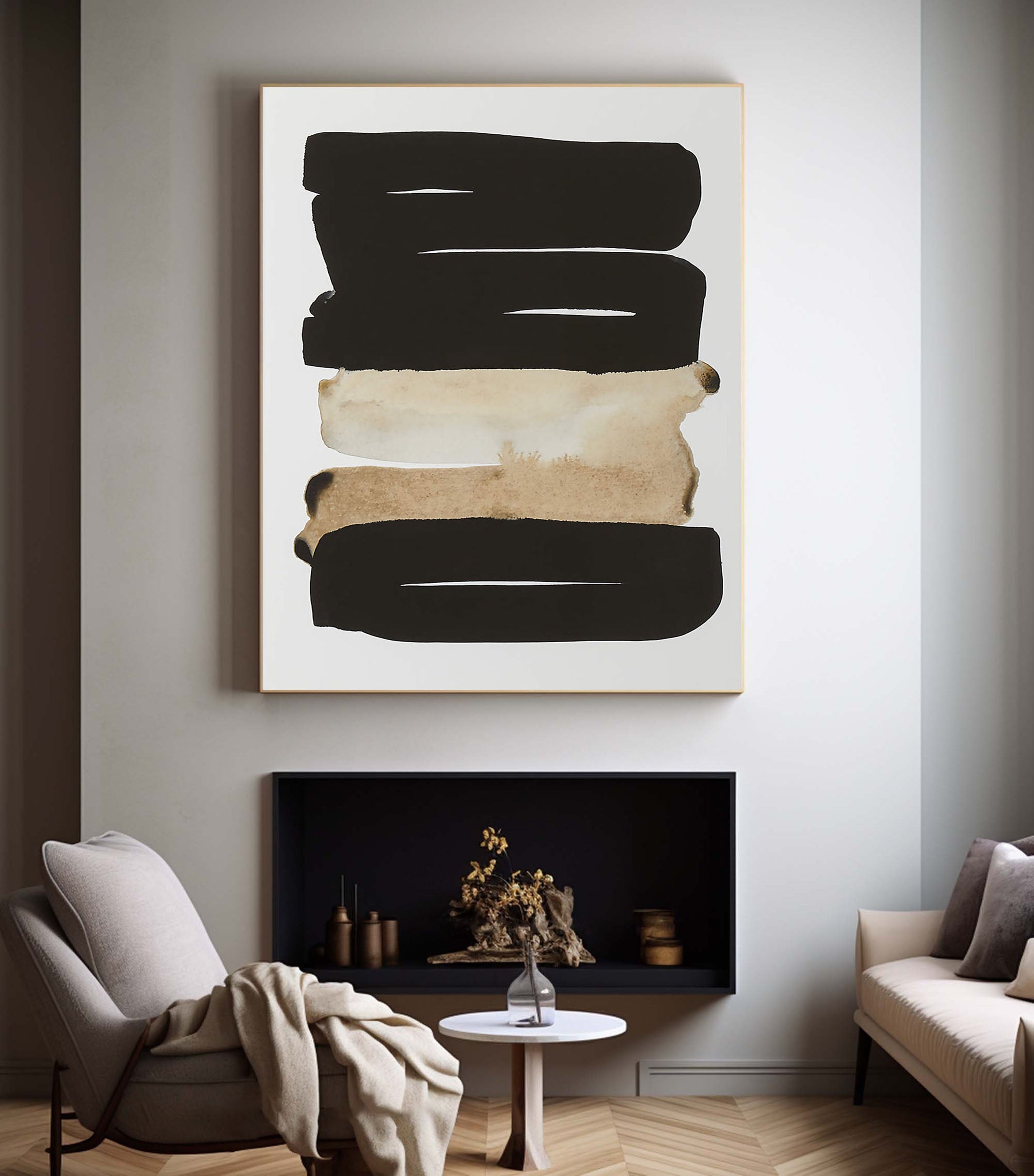 Modern Abstract Oil Painting for Living Room Decor #TC 121