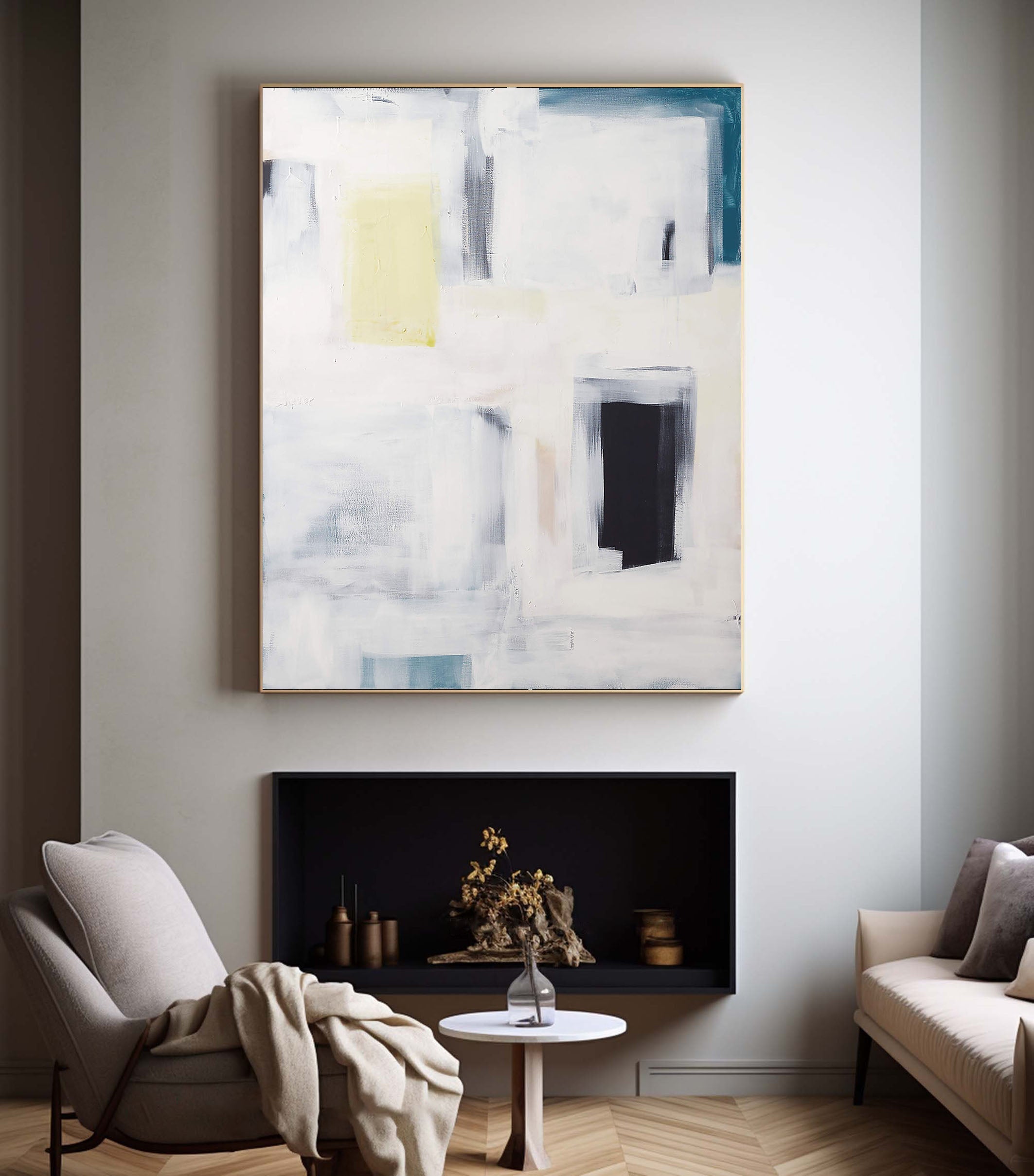 Modern Abstract Geometric Oil Painting #TC 119