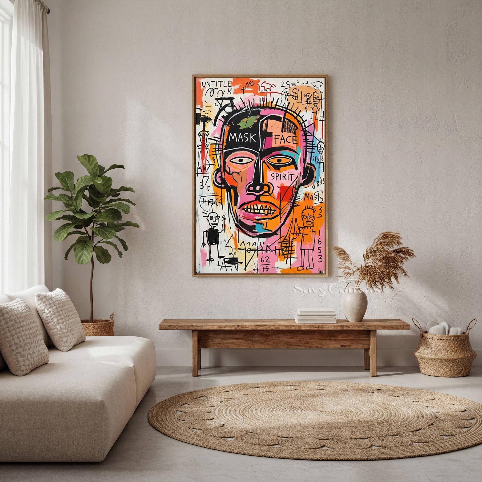 Basquiat Inspired Art | Neo-Expressionist Painting #AA 478