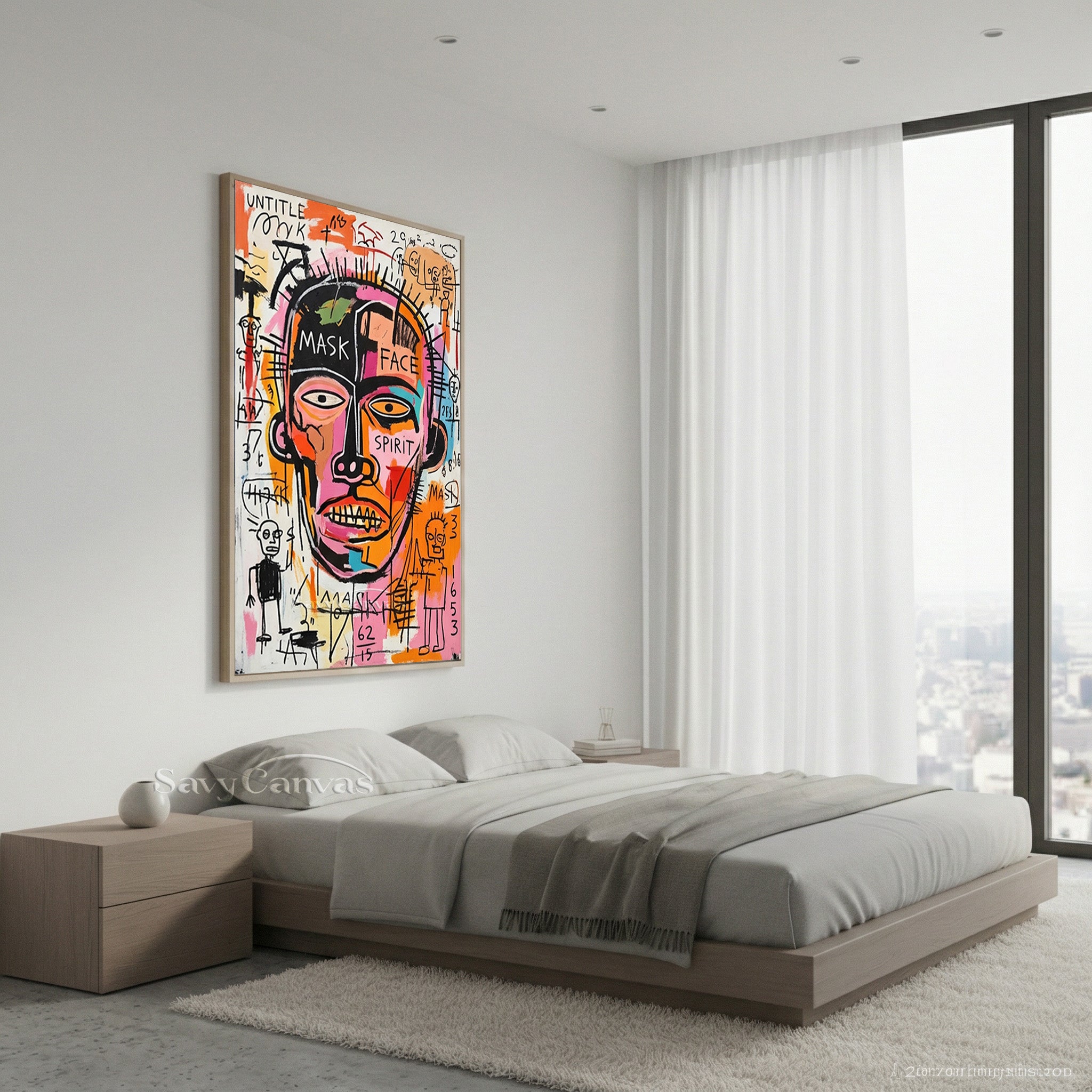 Basquiat Inspired Art | Neo-Expressionist Painting #AA 478