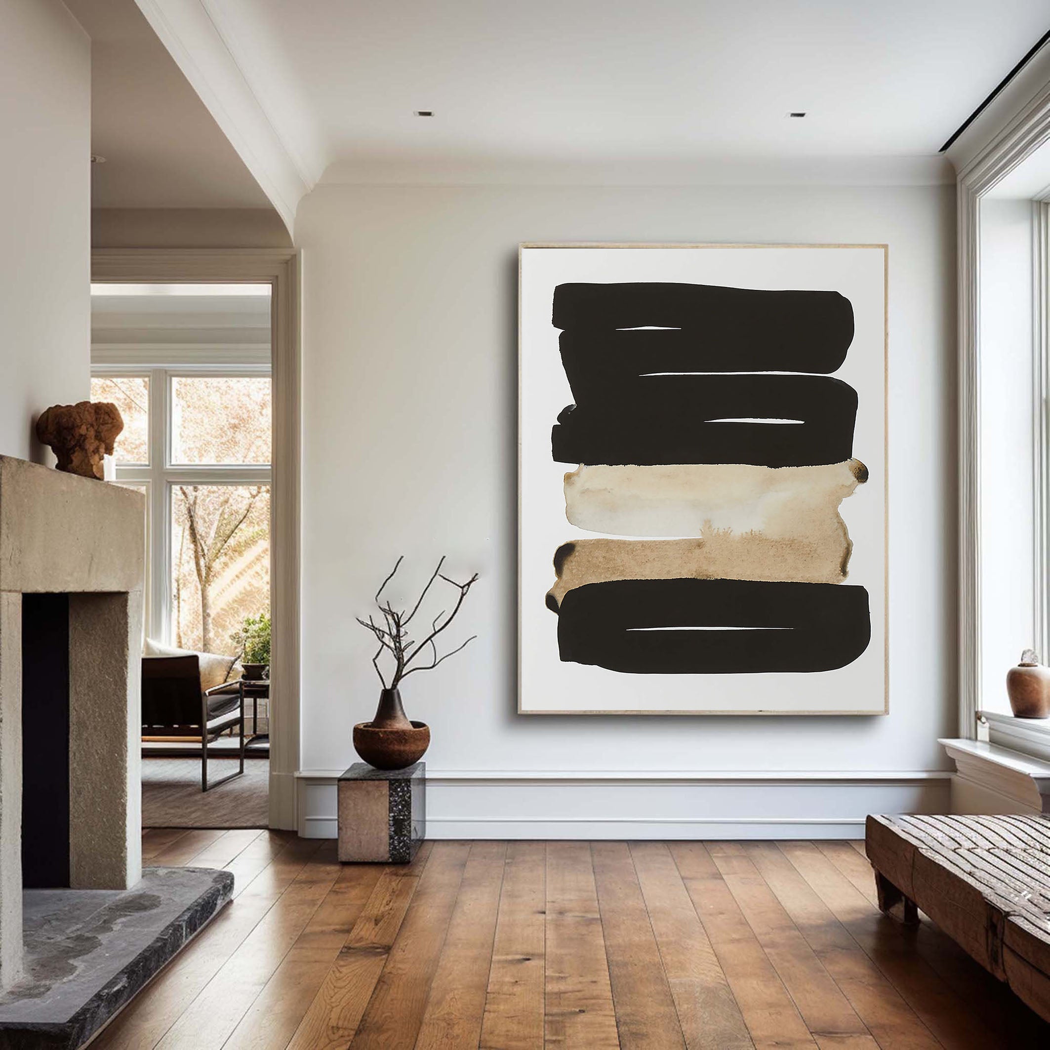 Modern Abstract Oil Painting for Living Room Decor #TC 121