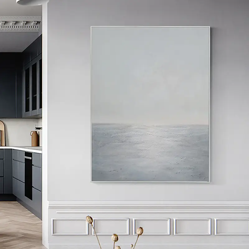Coastal Calm Artwork | Modern Minimalist Painting for Home Decor # JJ 151