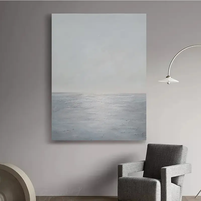 Coastal Calm Artwork | Modern Minimalist Painting for Home Decor # JJ 151