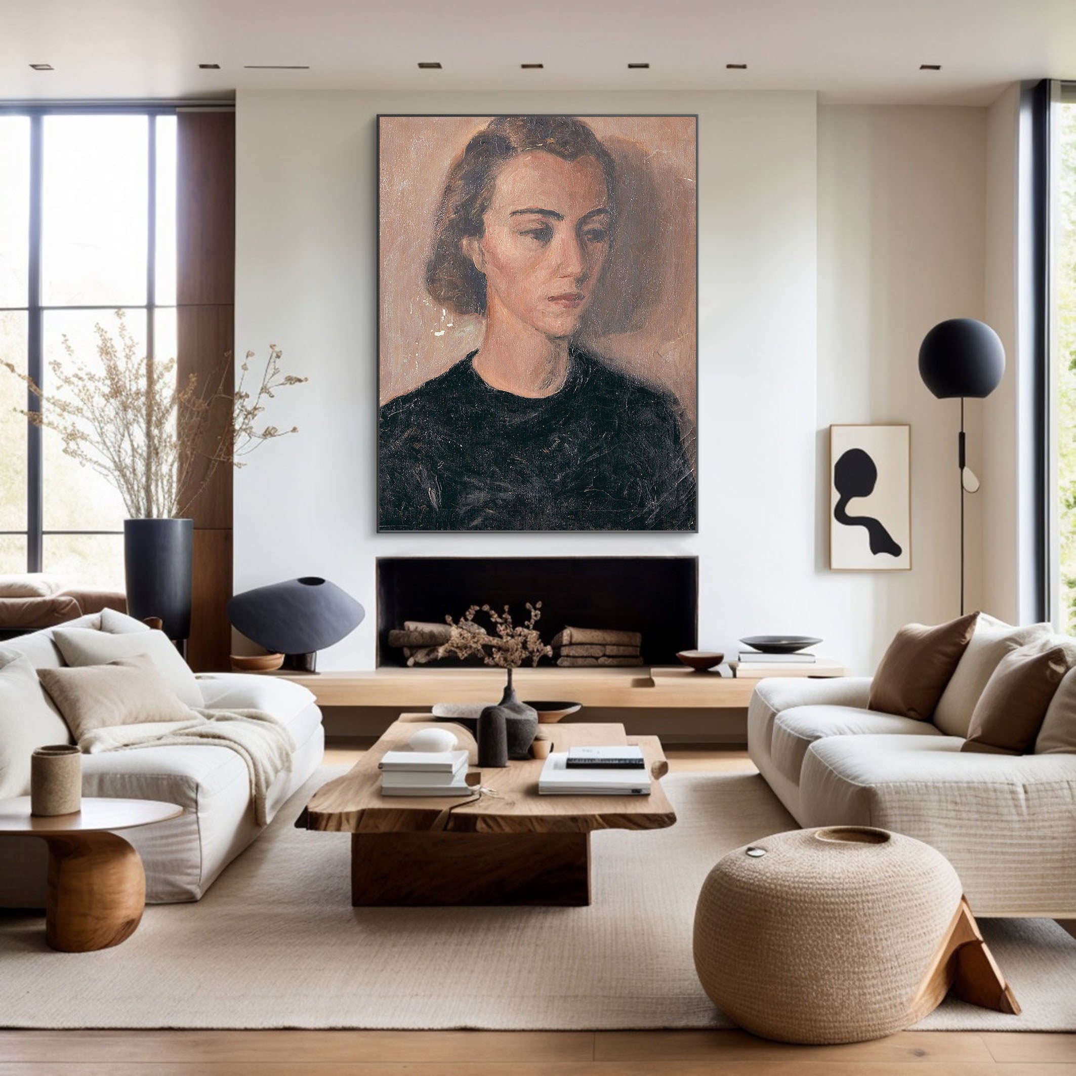 Hand Painted Portrait Art for Home Decor #TC 122