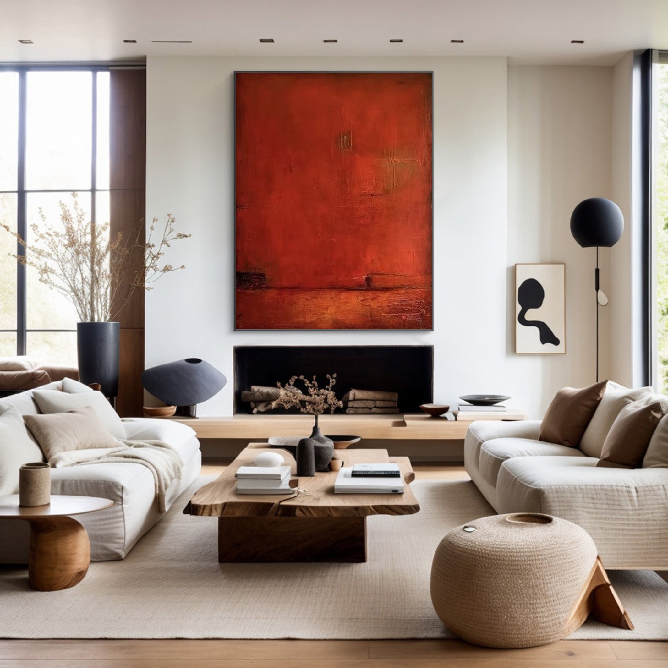 Abstract Handmade Oil Painting - Modern Minimalist Wall Decor #JJ 059