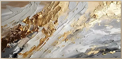 Textured Gold Abstract Painting | Modern Handmade Wall Art#TC 076