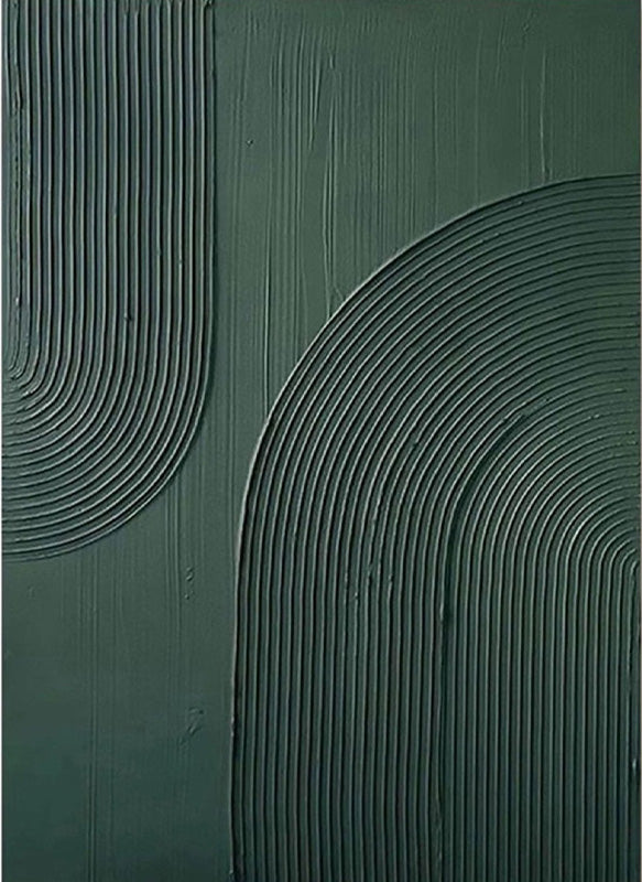 Large Vertical Painting | Modern Sage Green Wall Decor #TC 216