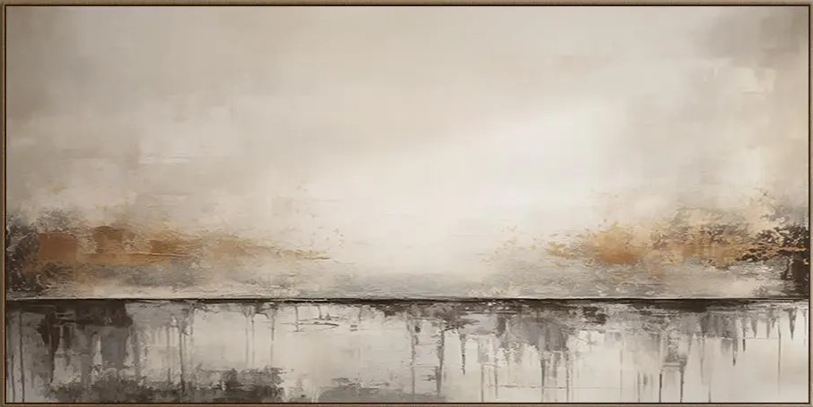Grey Abstract Textured Oil Painting | Contemporary Wall Art Decor #TC 058