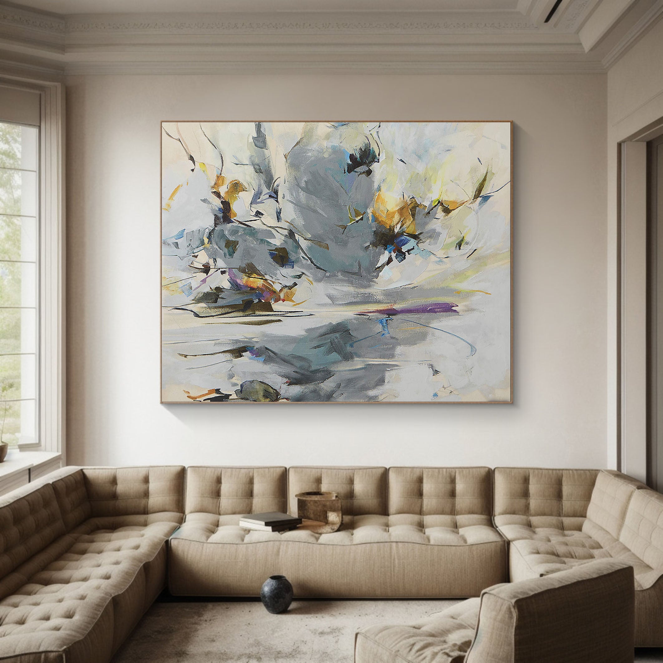 Colorful Abstract Painting for Contemporary Home #TC 130