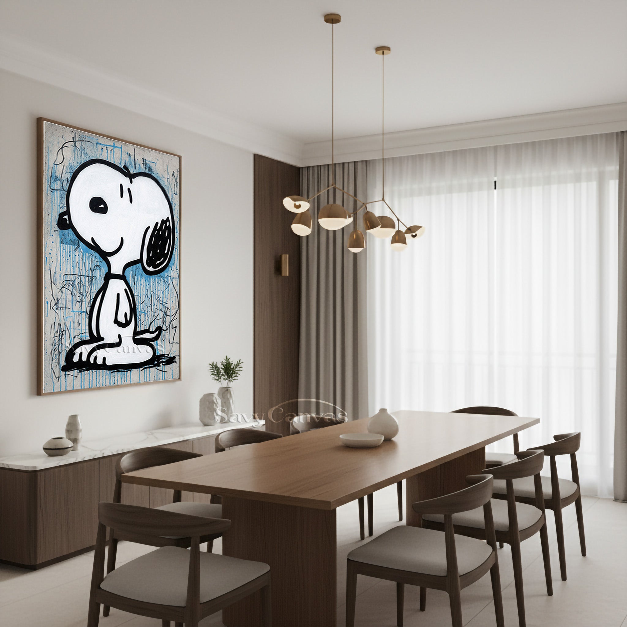 Snoopy Street Art Graffiti Hand-Painted Oil Painting on Canvas #SS 059