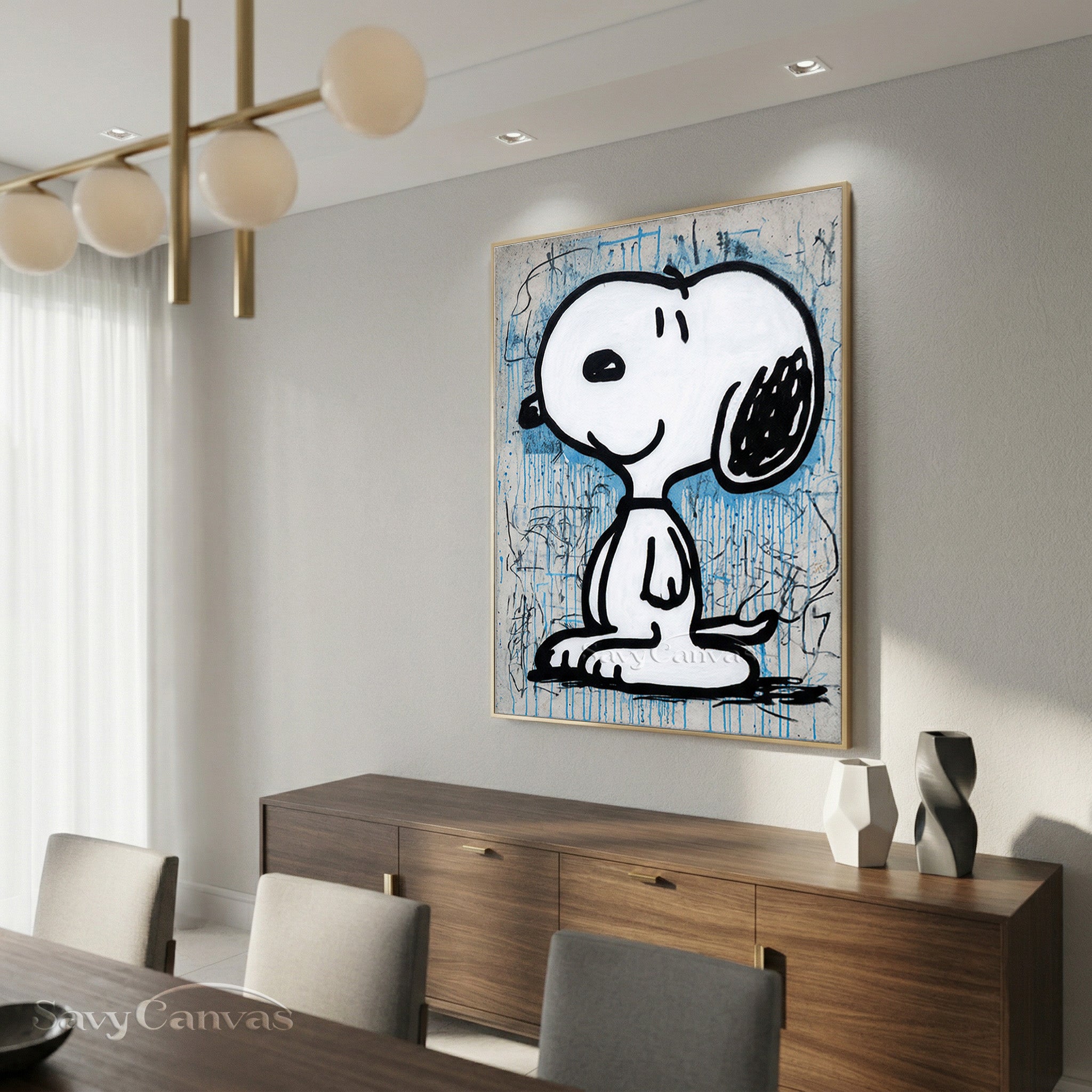 Snoopy Street Art Graffiti Hand-Painted Oil Painting on Canvas #SS 059