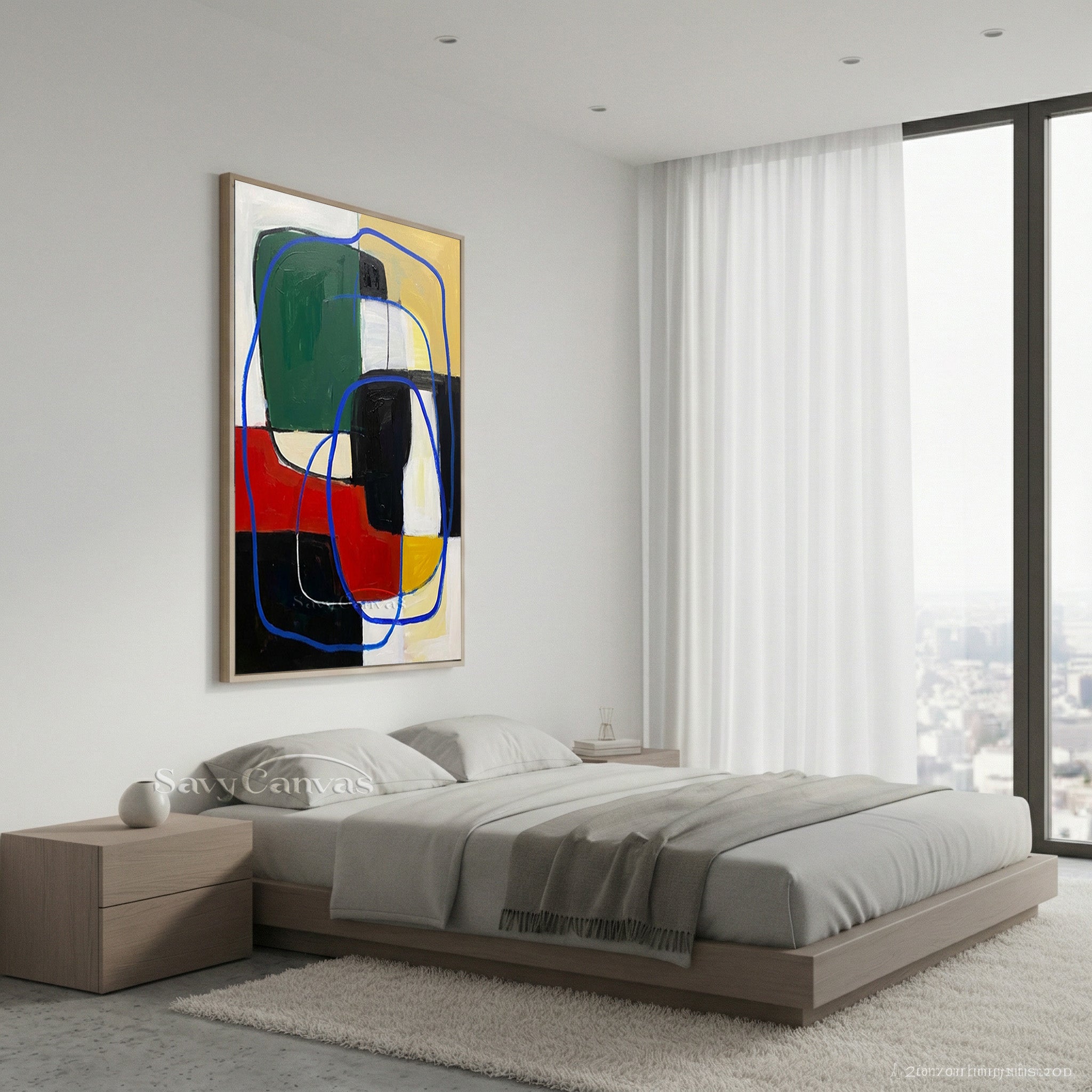 Vibrant Primary Color Abstract | Energetic Modern Art #AA 487