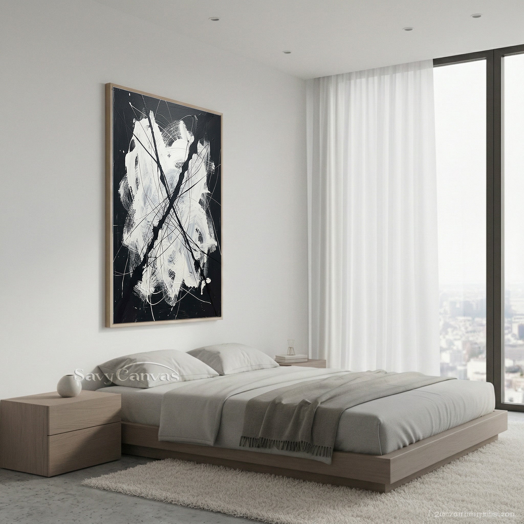 Professional Minimalist Abstract Art for Office and Gallery Wall #JJ 445