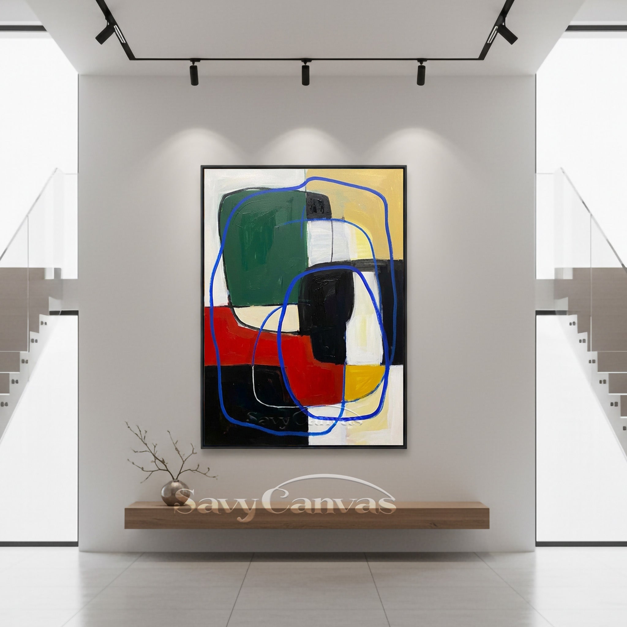 Vibrant Primary Color Abstract | Energetic Modern Art #AA 487