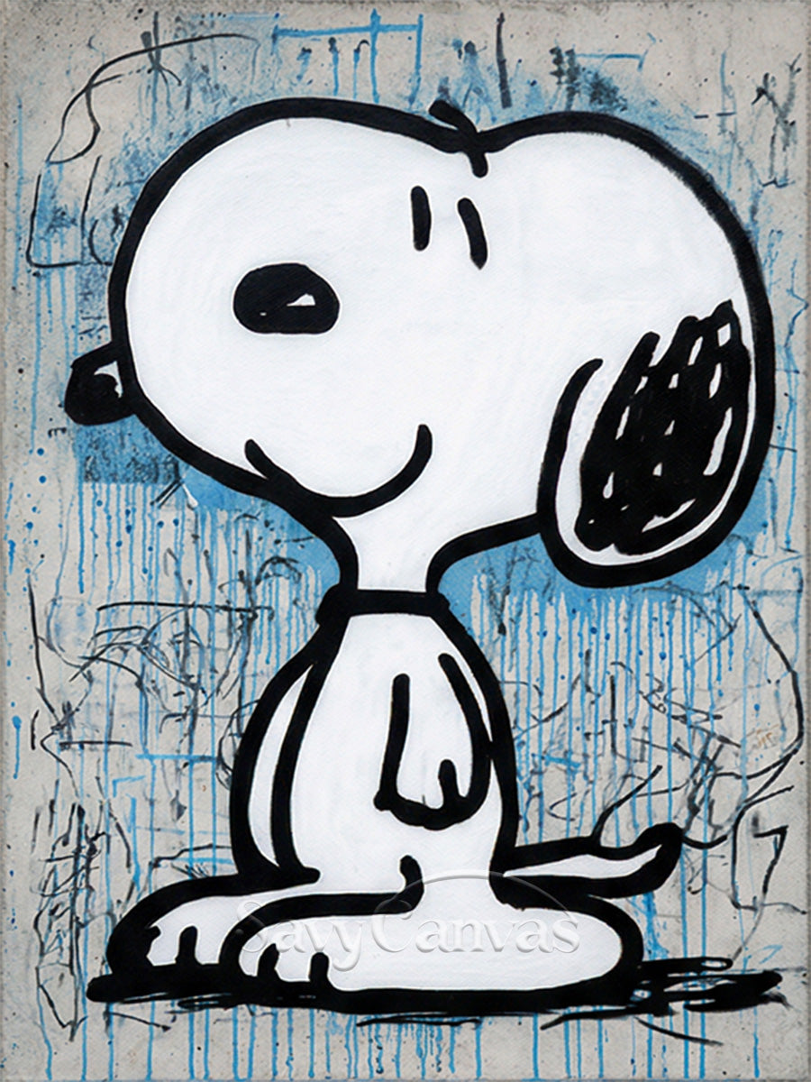 Snoopy Street Art Graffiti Hand-Painted Oil Painting on Canvas #SS 059