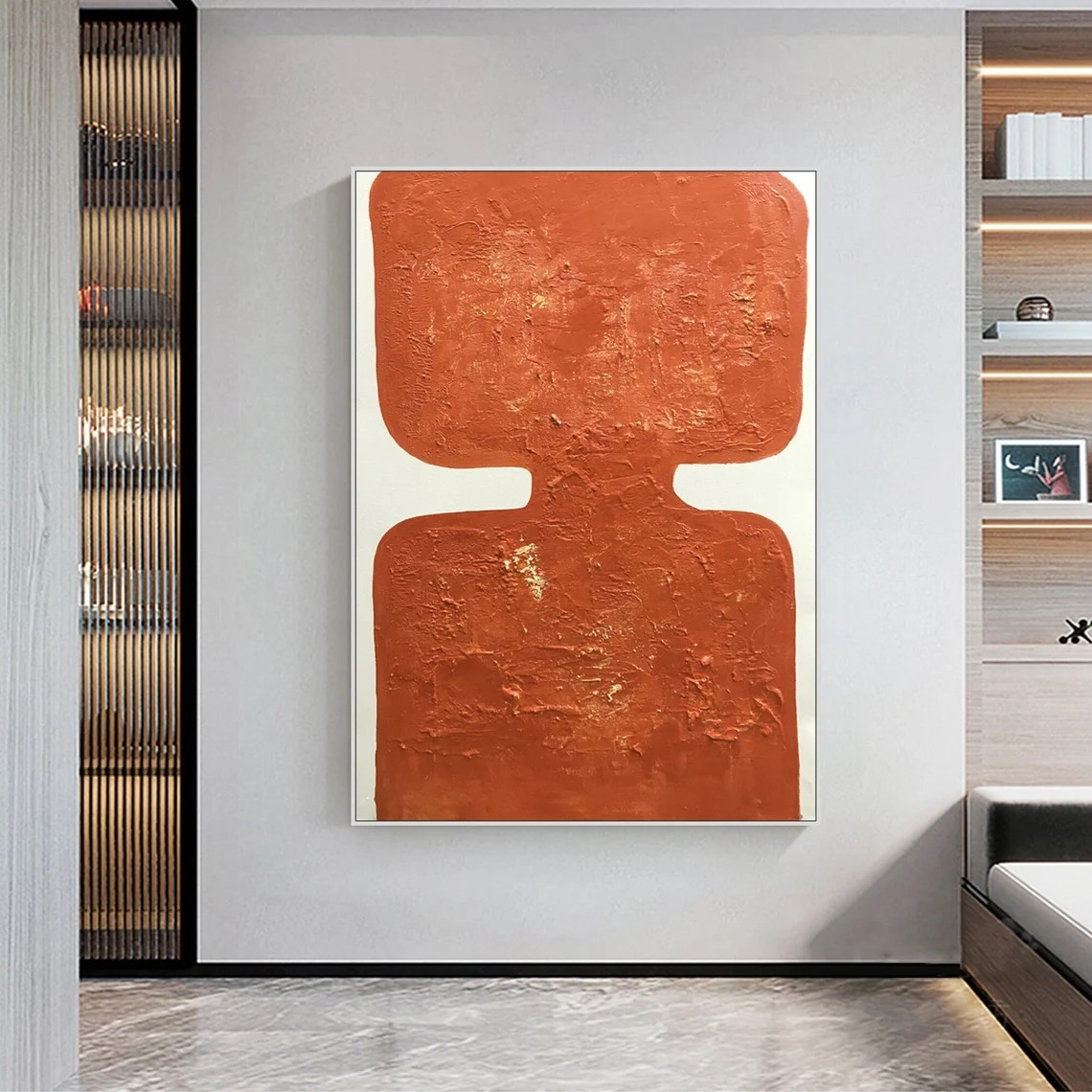 Wabi Sabi Abstract Art - Textured Oil Painting #TC 088