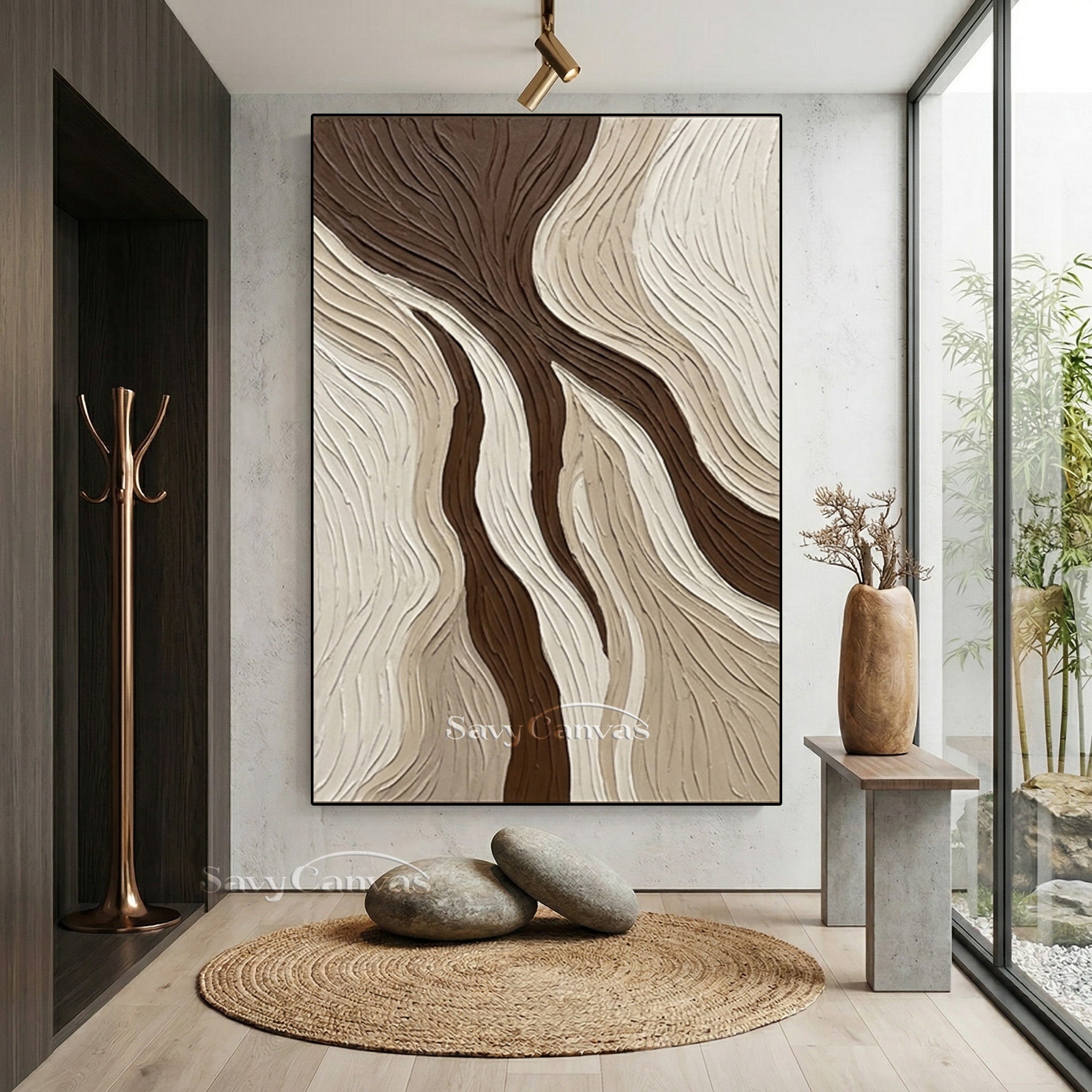 Organic Flow 3D Textured Abstract Wall Art #SS 135