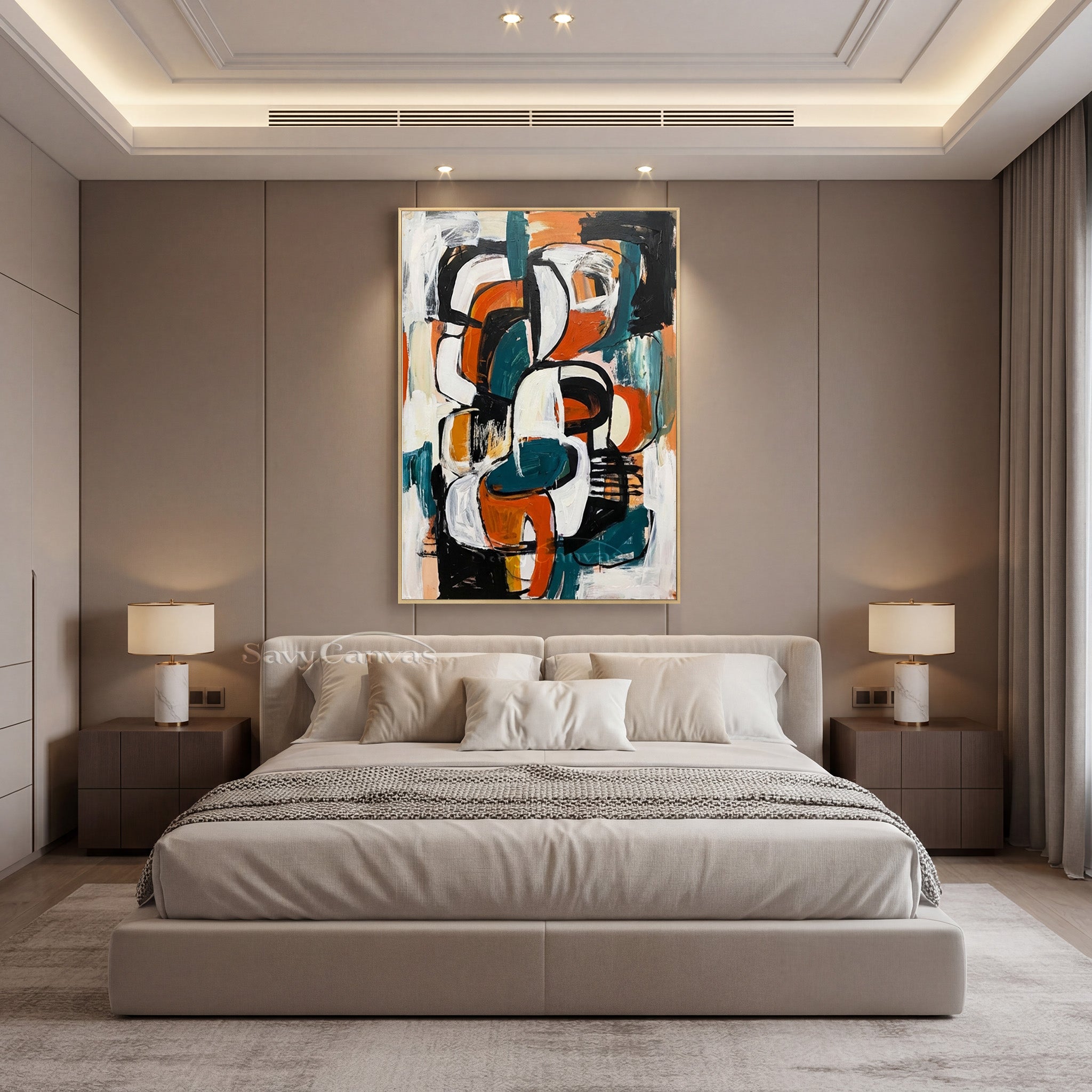 Abstract Expressionist Painting | Mid-Century Modern Art #AA 488