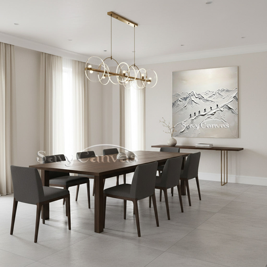 Modern Mountain Painting | Textured Framed Wall Art #AA 517