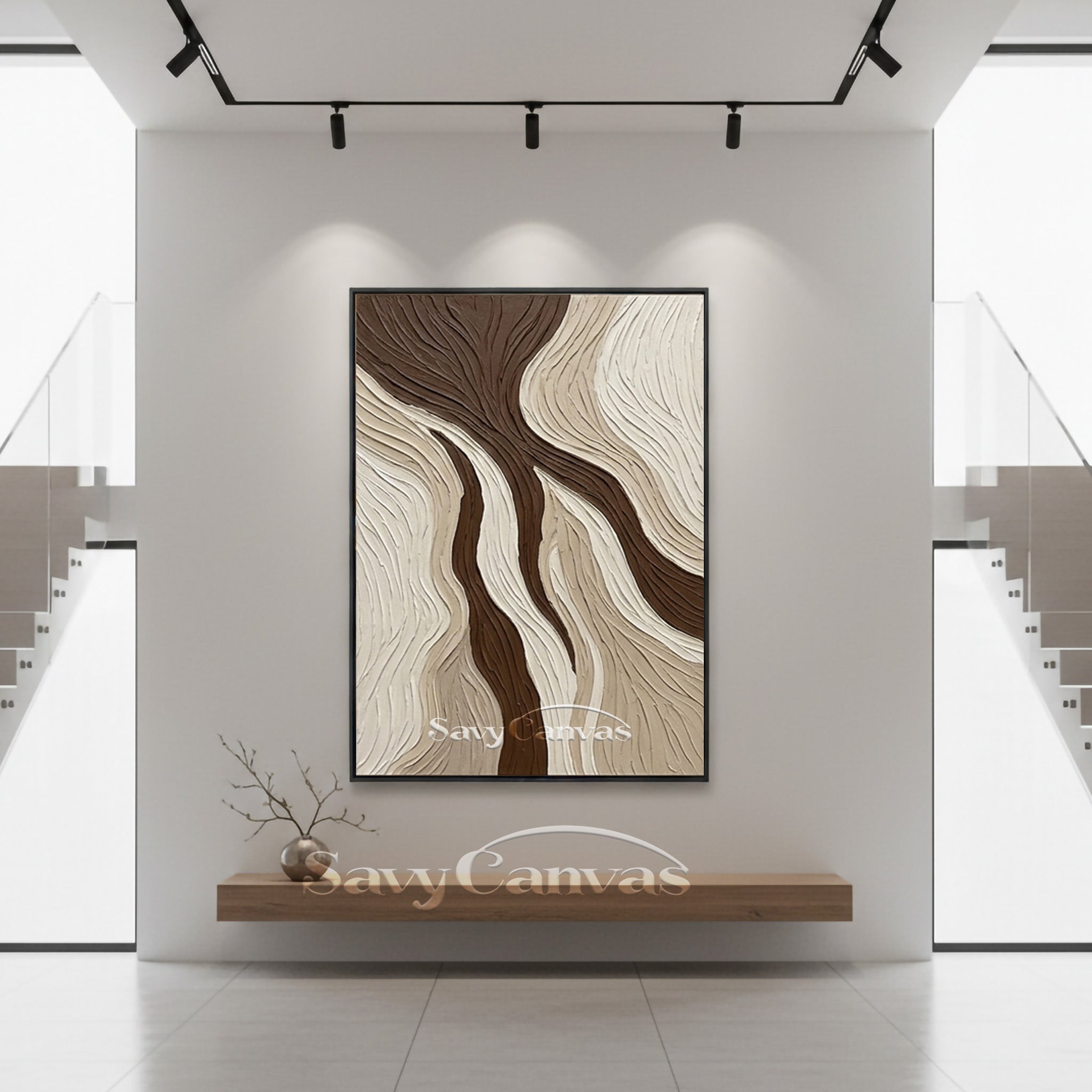 Organic Flow 3D Textured Abstract Wall Art #SS 135