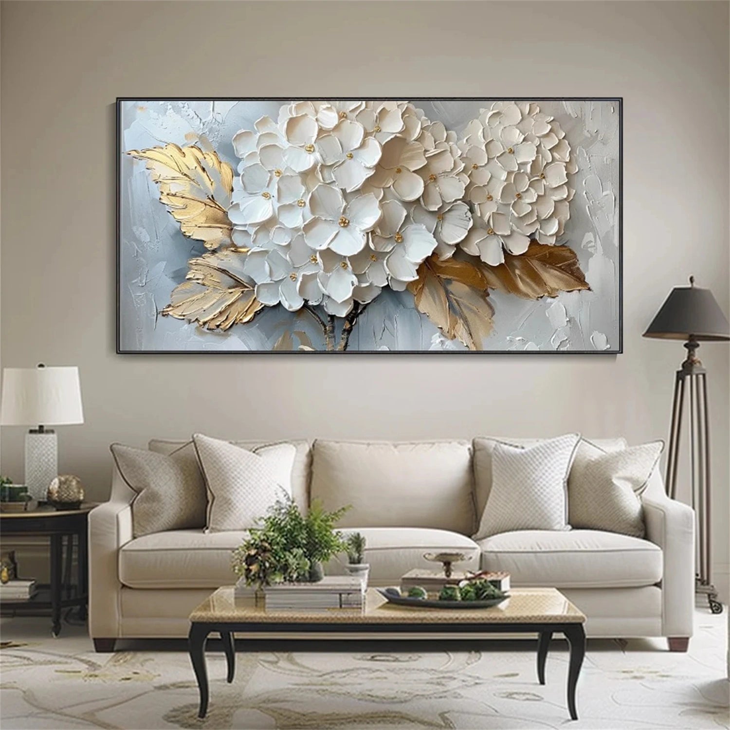 Hydrangea Art – Modern Floral Canvas for Decor