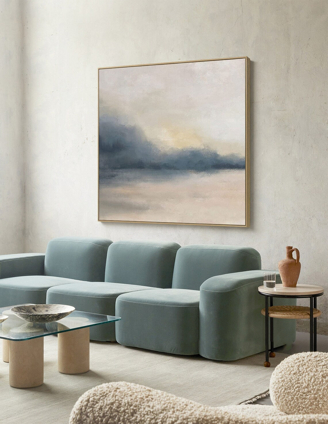 Large Abstract Landscape Oil Painting for Living Room #TC 075