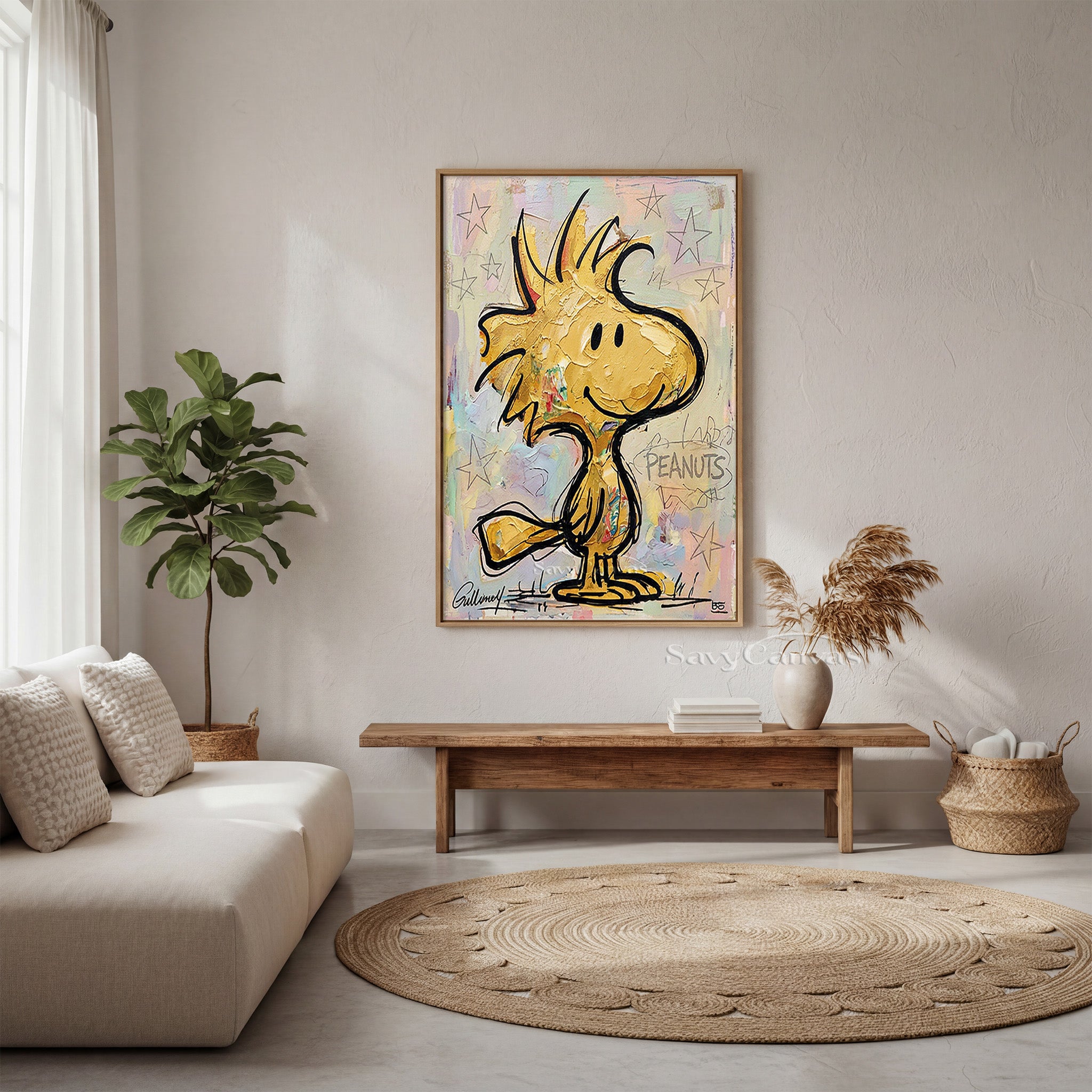 Woodstock Peanuts Pop Art Oil Painting #SS 062