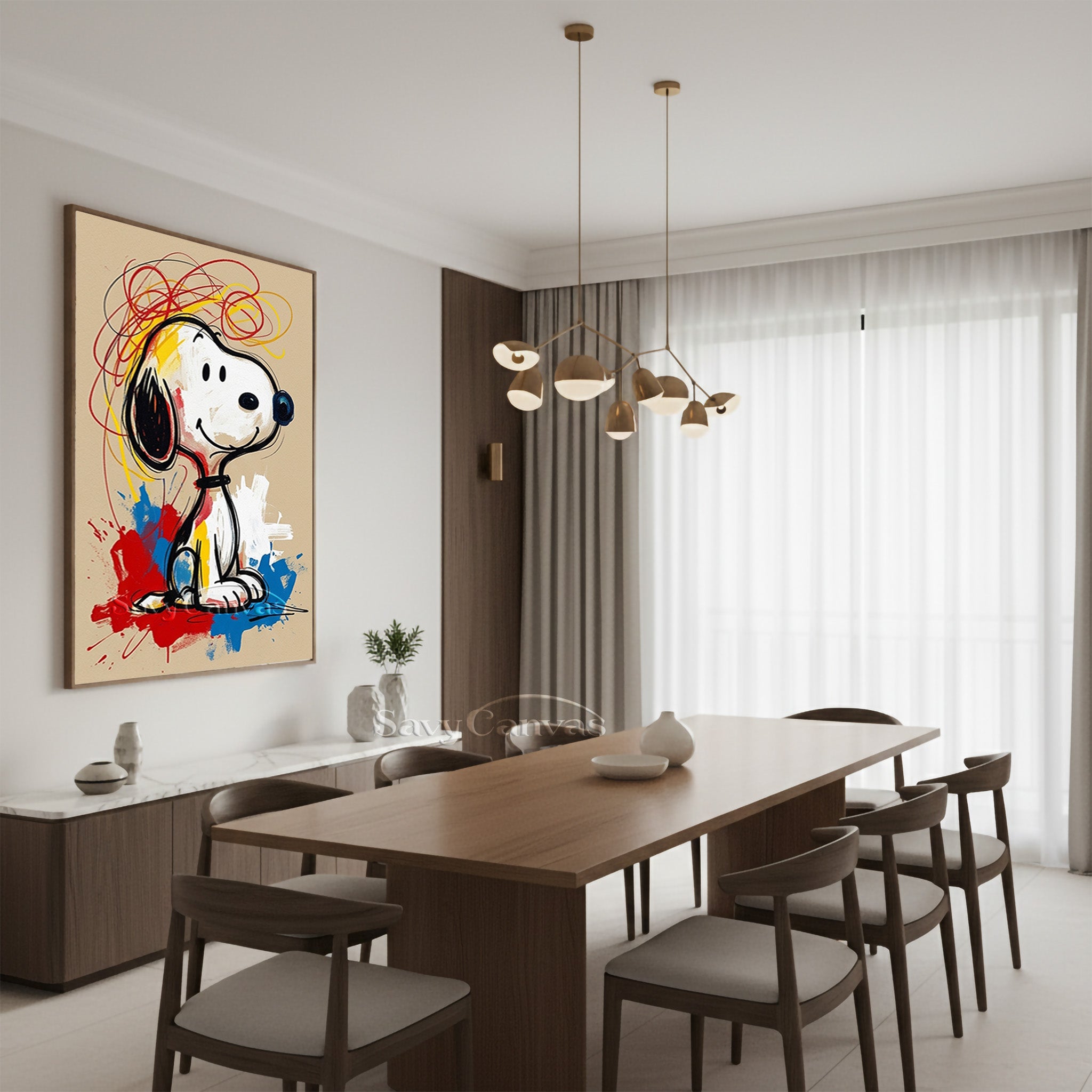Graffiti Style Snoopy Art | Contemporary Pop Art Painting #AA 520