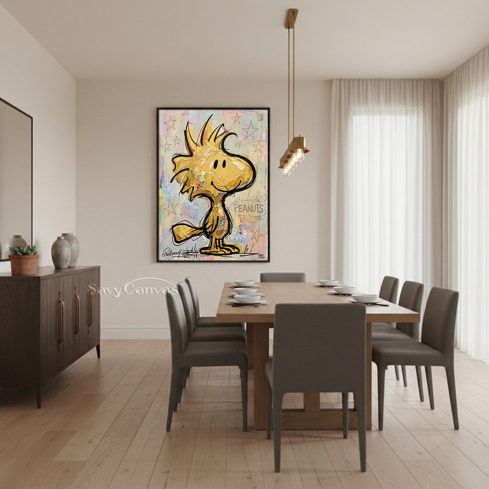 Woodstock Peanuts Pop Art Oil Painting #SS 062
