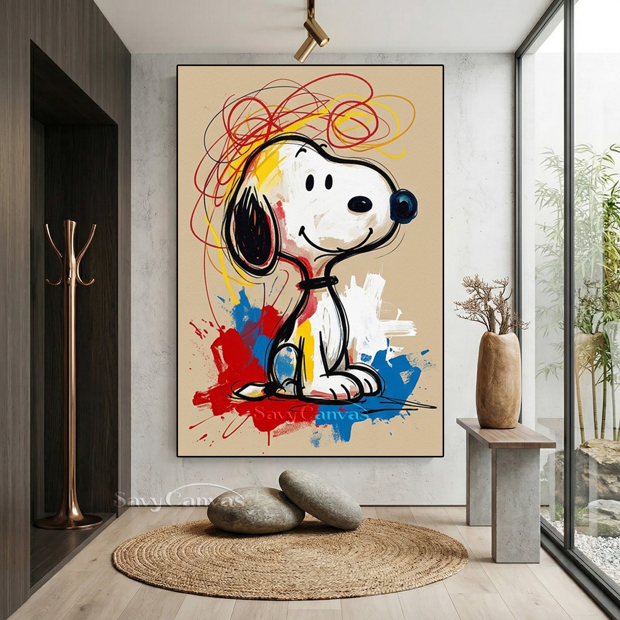 Graffiti Style Snoopy Art | Contemporary Pop Art Painting #AA 520