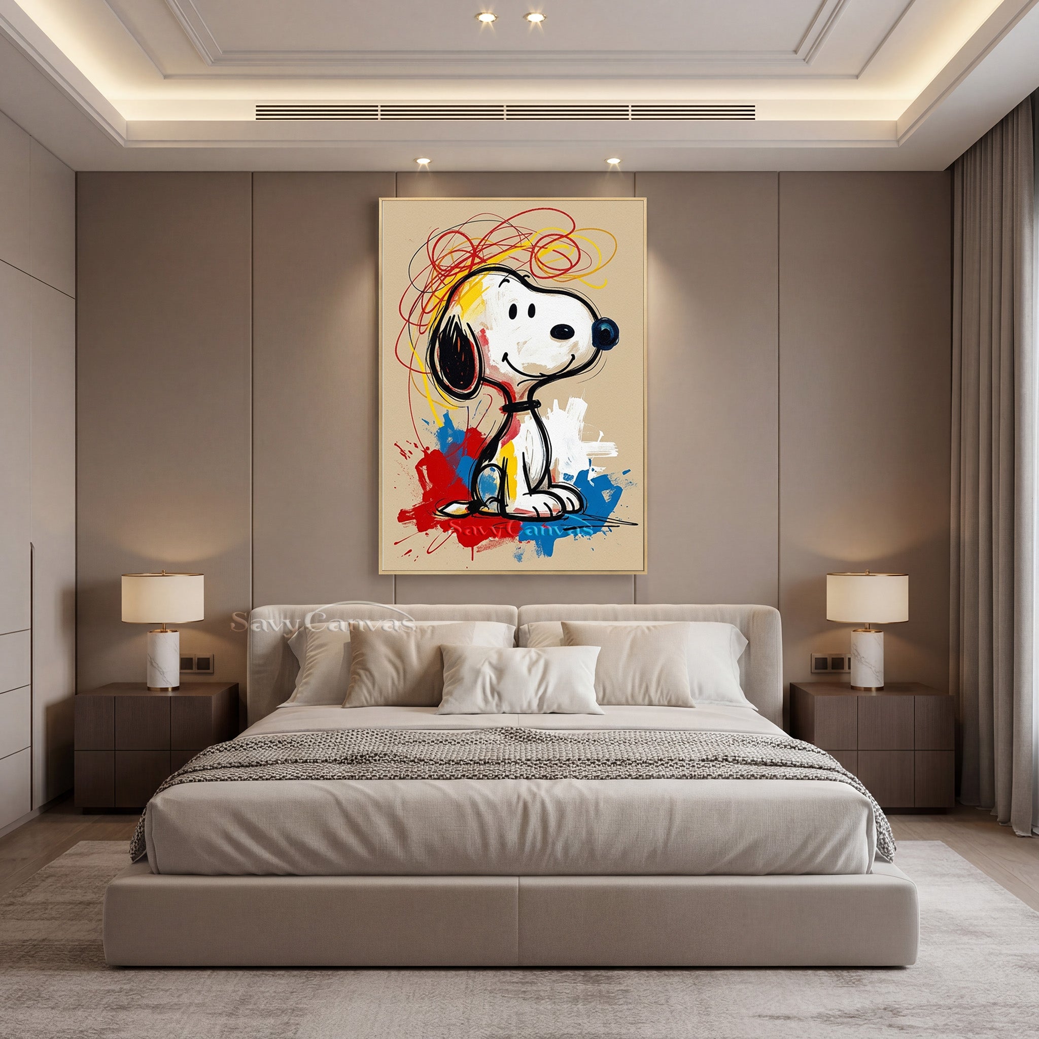 Graffiti Style Snoopy Art | Contemporary Pop Art Painting #AA 520