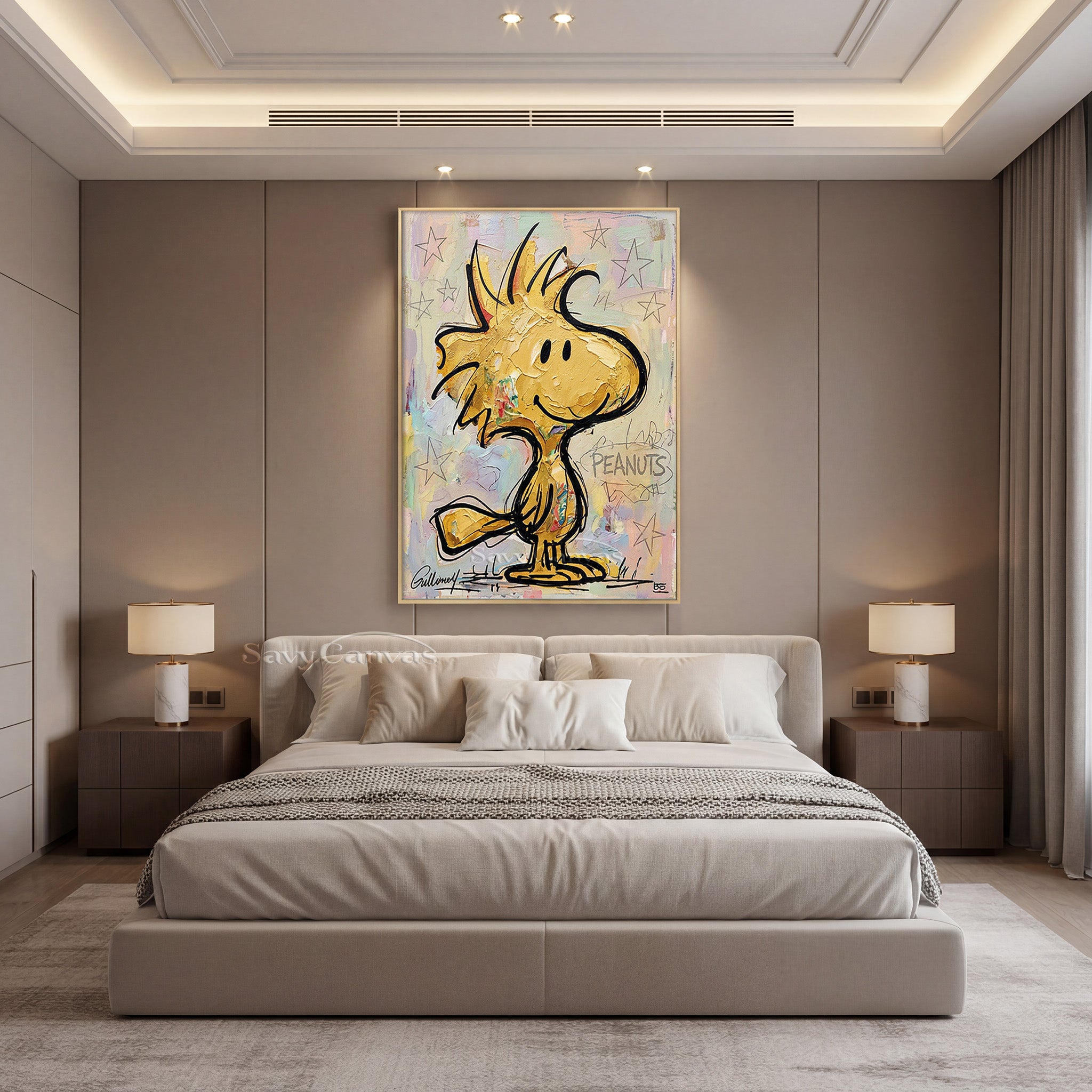 Woodstock Peanuts Pop Art Oil Painting #SS 062