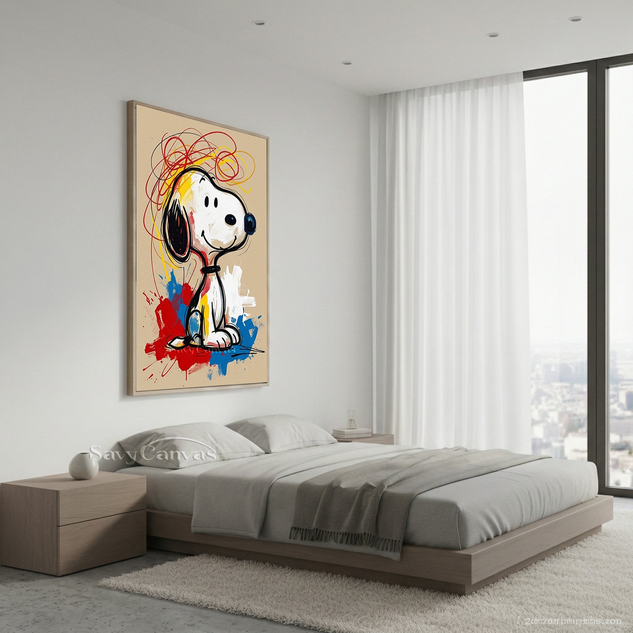 Graffiti Style Snoopy Art | Contemporary Pop Art Painting #AA 520