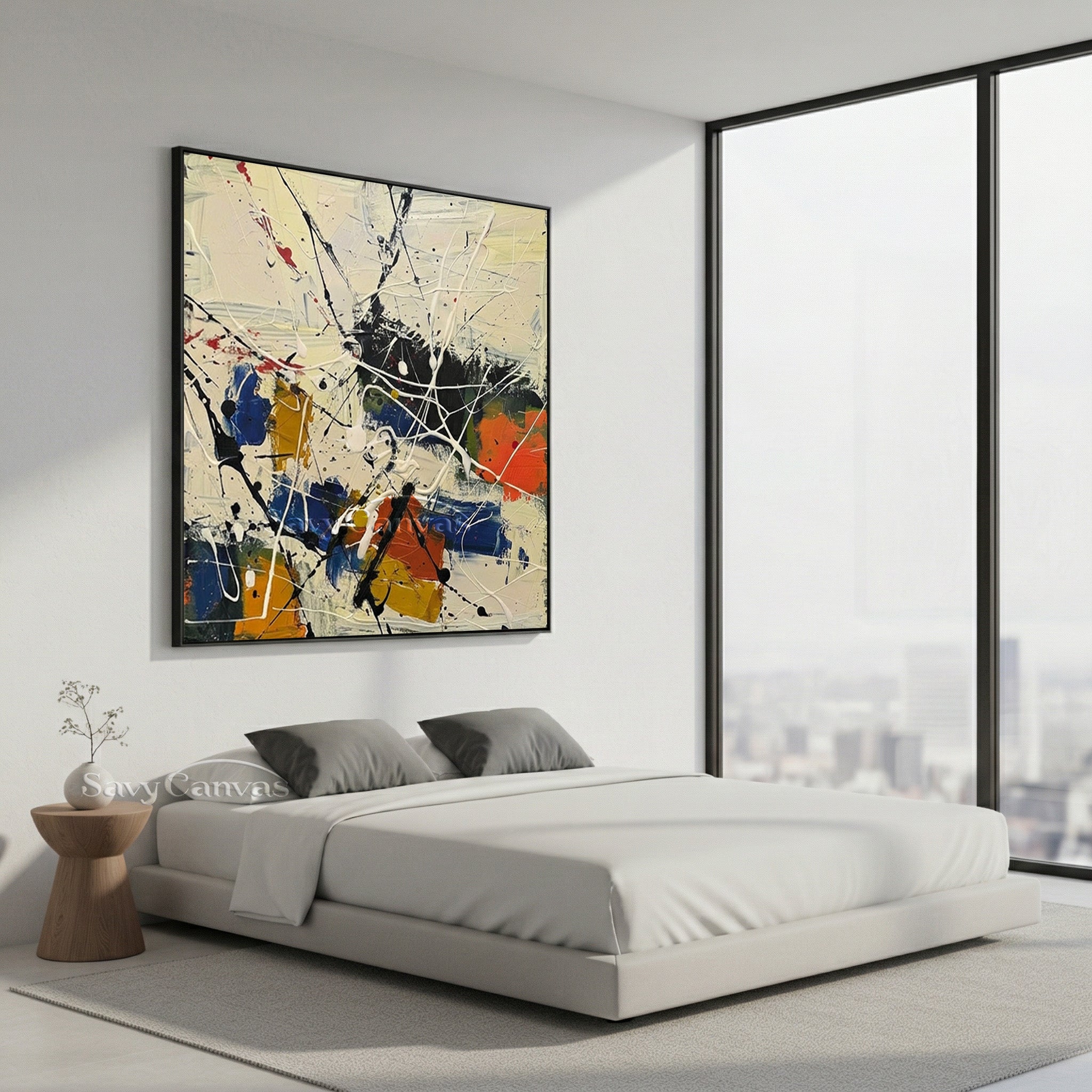 Abstract Expressionist Art | Pollock Inspired Painting #AA 518