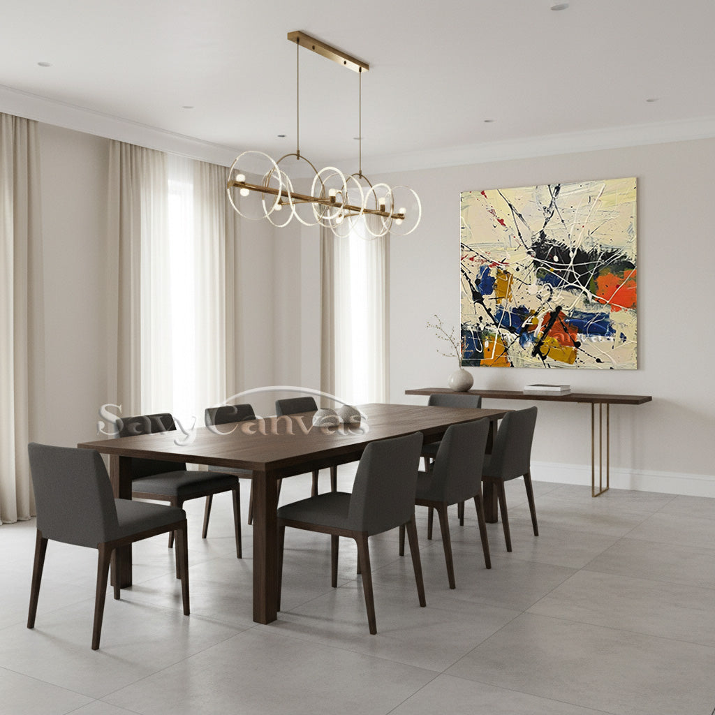 Abstract Expressionist Art | Pollock Inspired Painting #AA 518