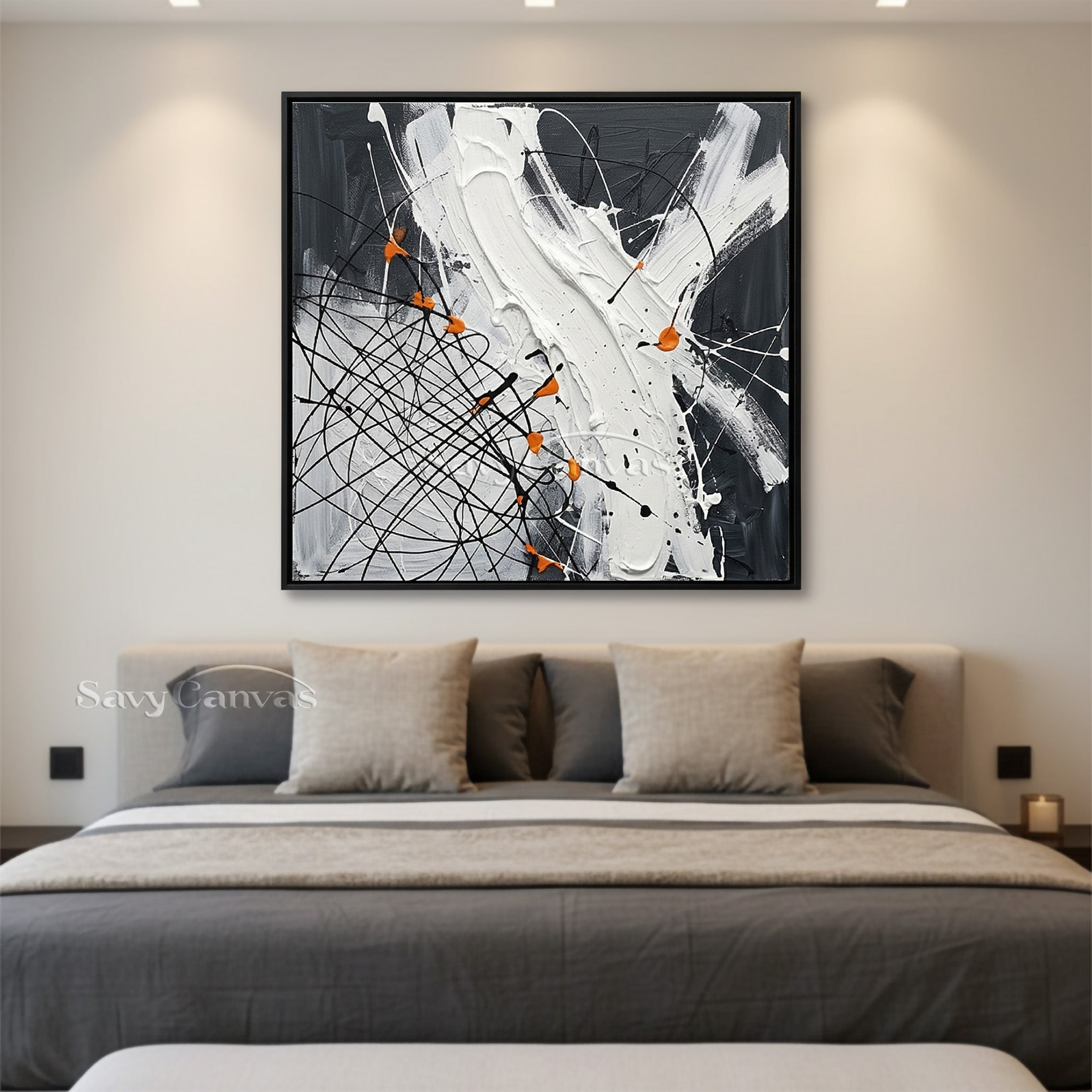 Professional Hand-Painted Abstract | Large Textured Art