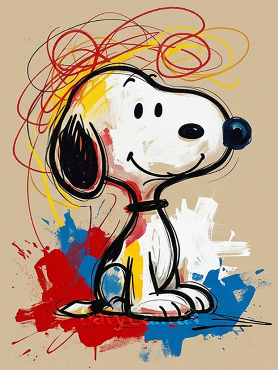 Graffiti Style Snoopy Art | Contemporary Pop Art Painting #AA 520