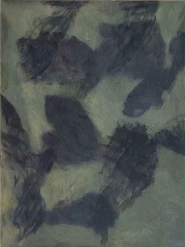 Soft Gray-Green Abstract Texture Art, Modern Art #TB 030