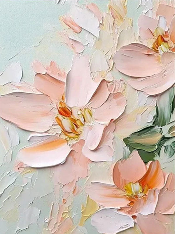 Large Wall Art  Unique Bloom Textured Flower Home Decor #JJ 307