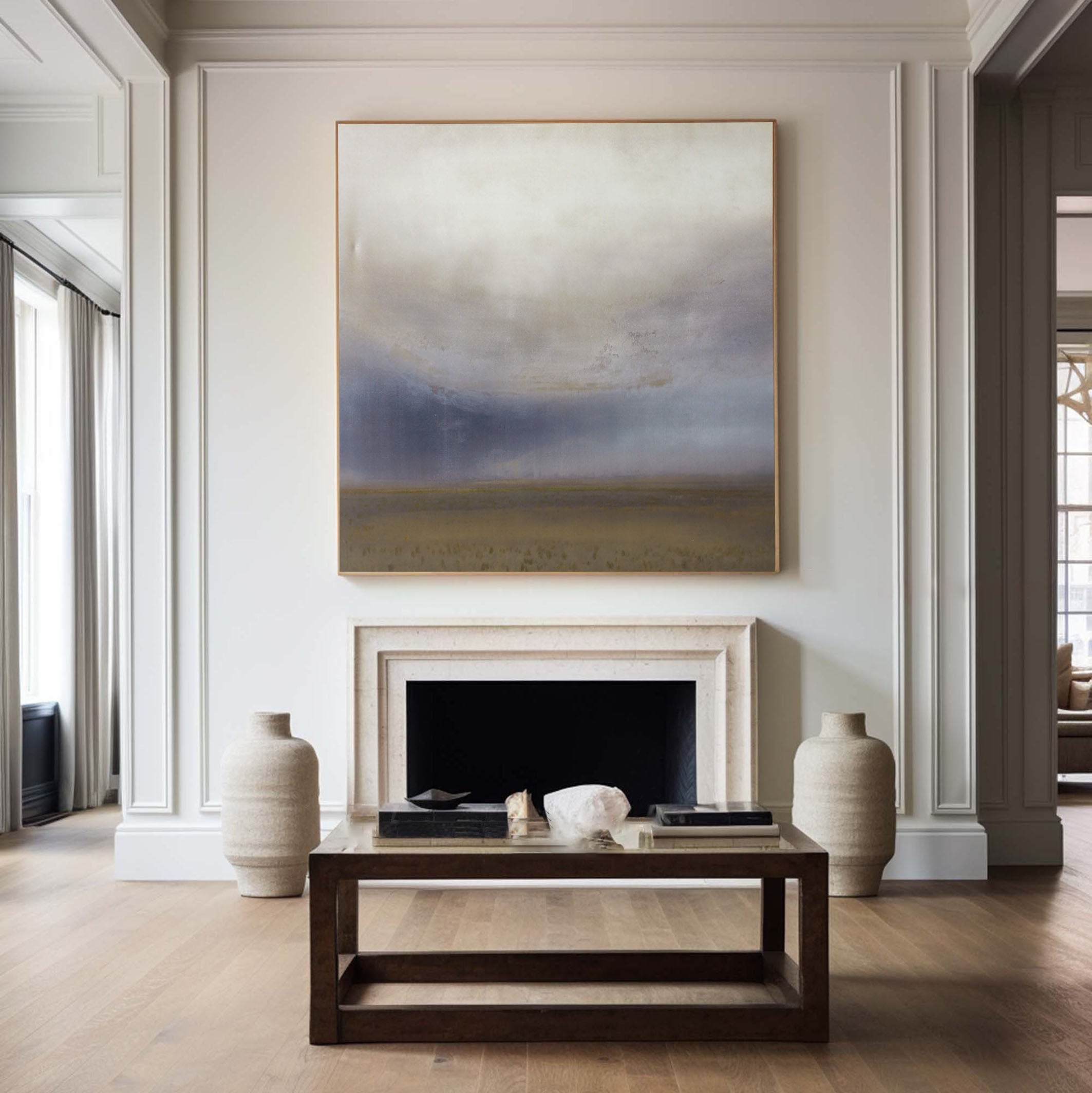Minimalist Wall Art Abstract Landscape for Living Room #TC 149
