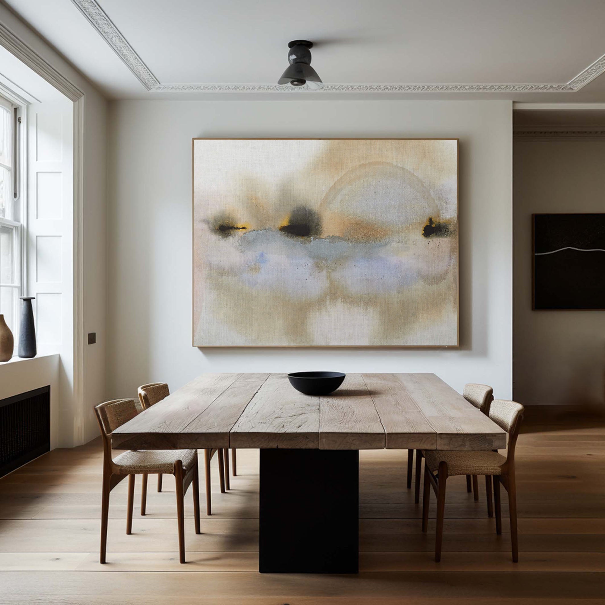 Soft Abstract Art Painting - Neutral Tones #TC 132