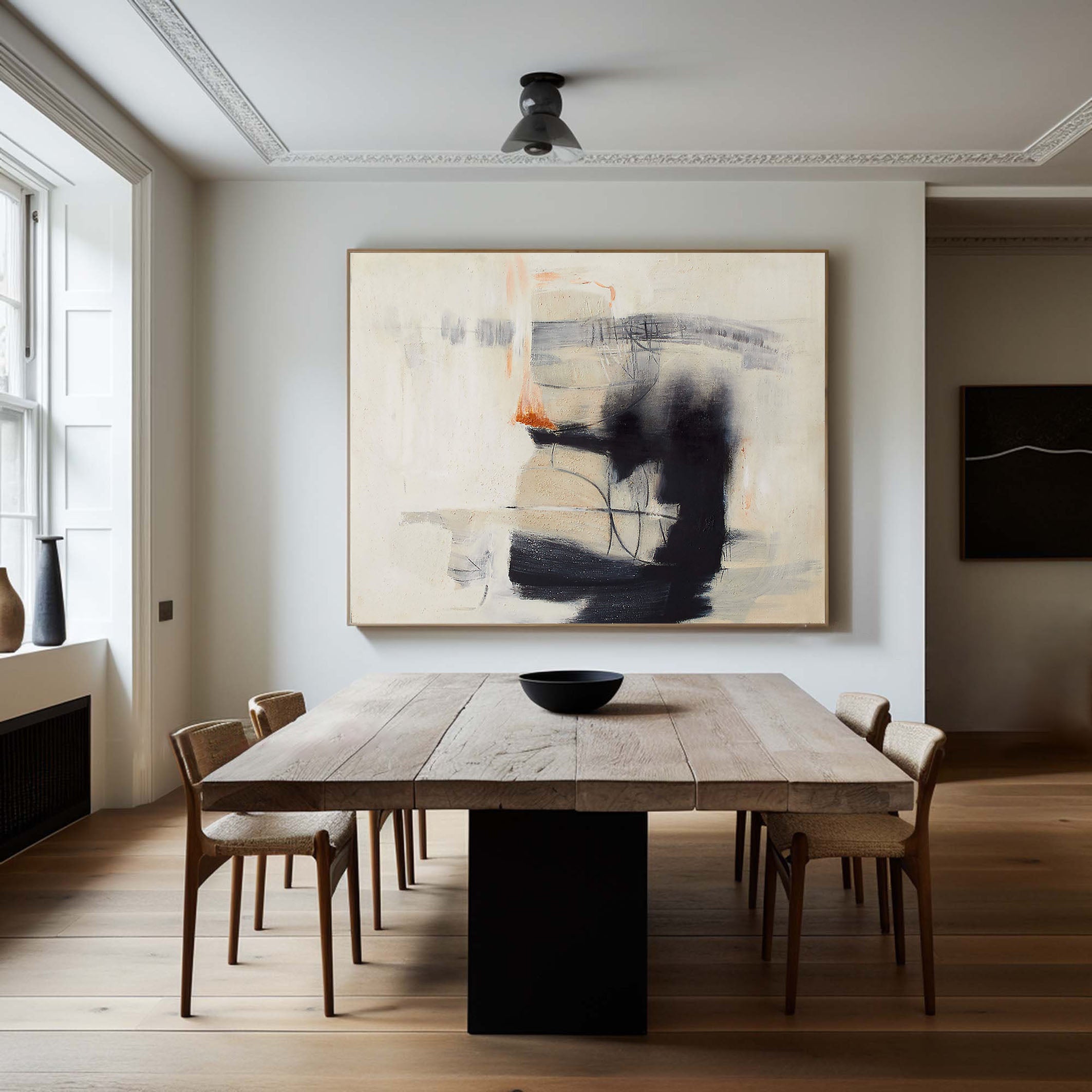 Hand Painted Modern Abstract Art on Canvas