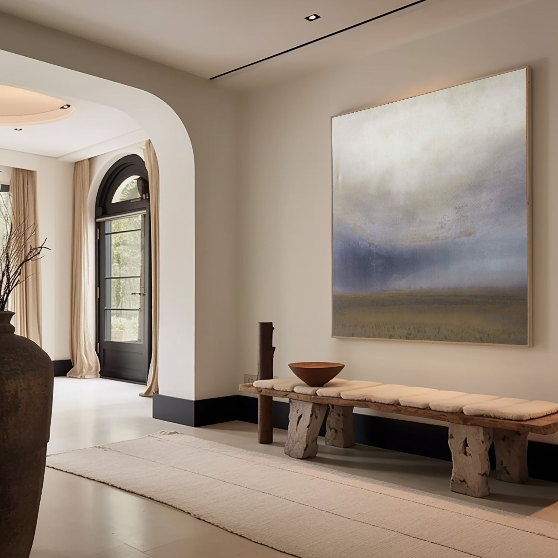 Minimalist Wall Art Abstract Landscape for Living Room #TC 149