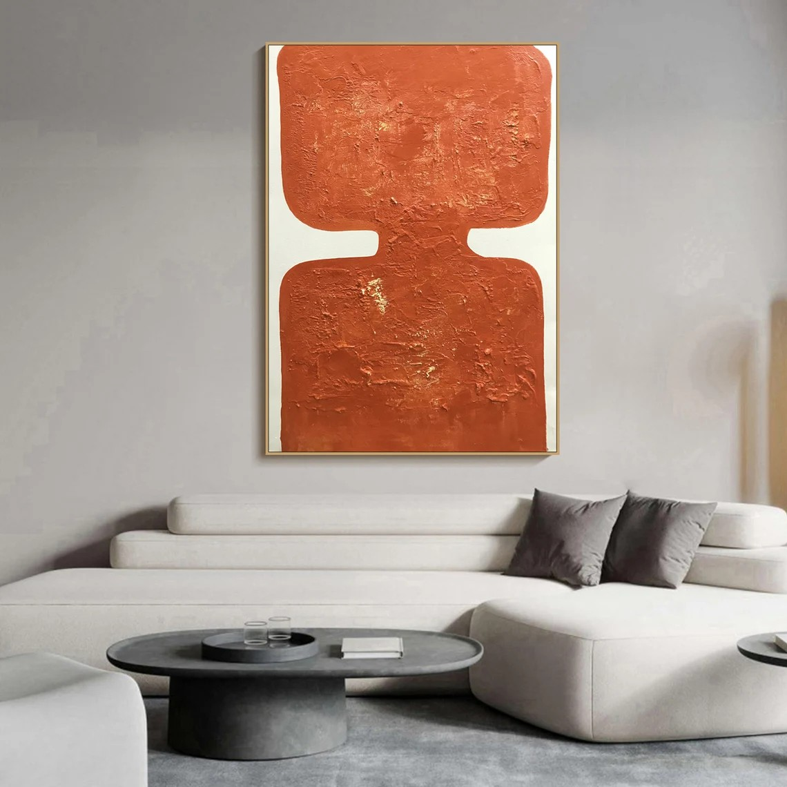 Wabi Sabi Abstract Art - Textured Oil Painting #TC 088