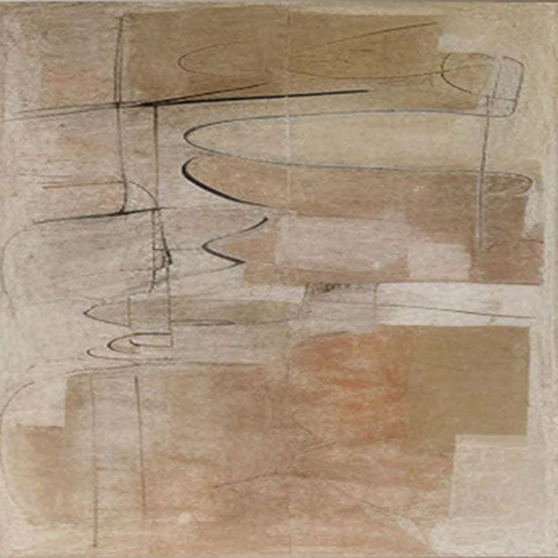 Modern Abstract Drawing - Black Line Texture Shapes #TB 025