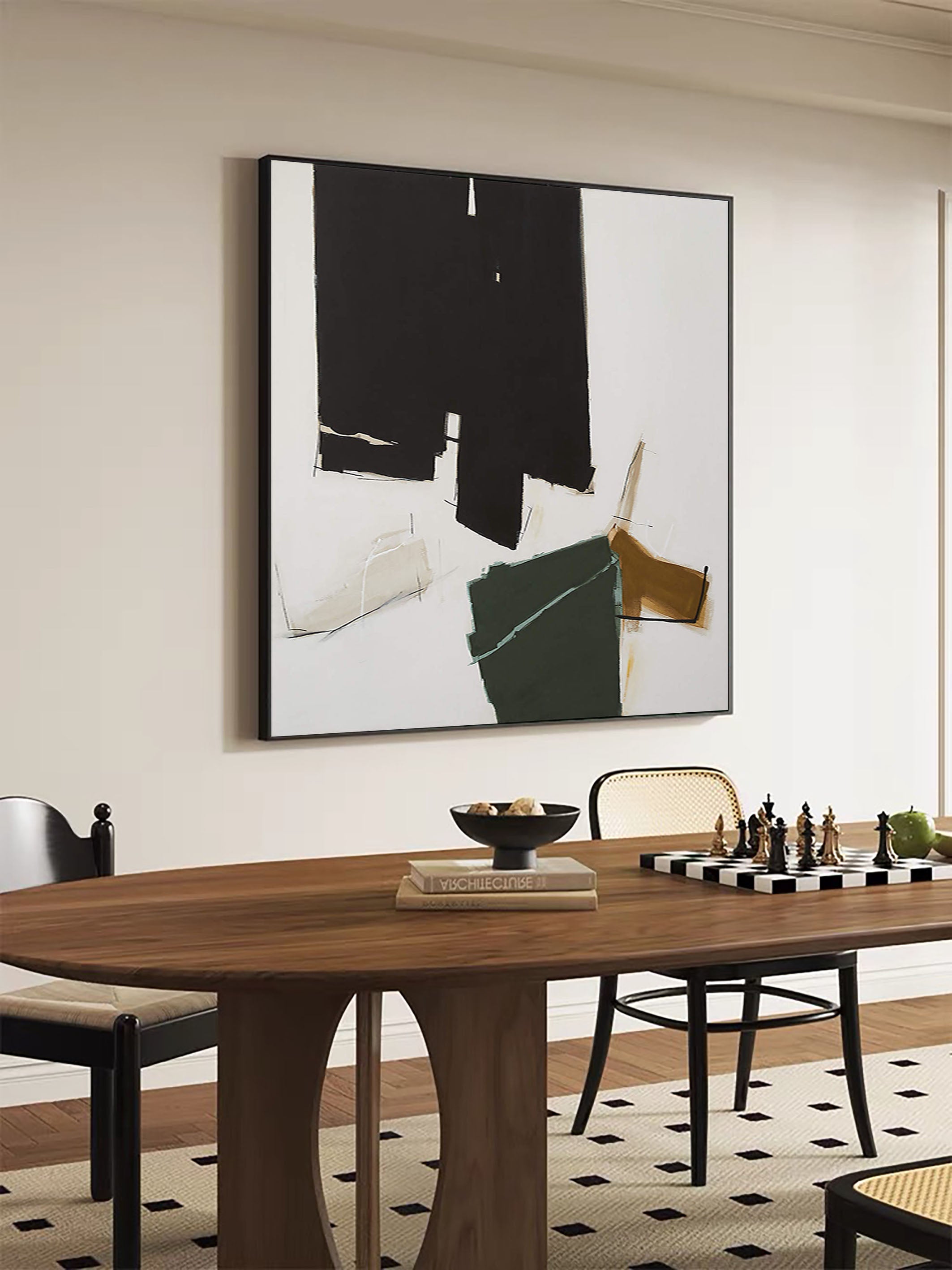 Minimalist Abstract Oil Painting | Large #TC 146