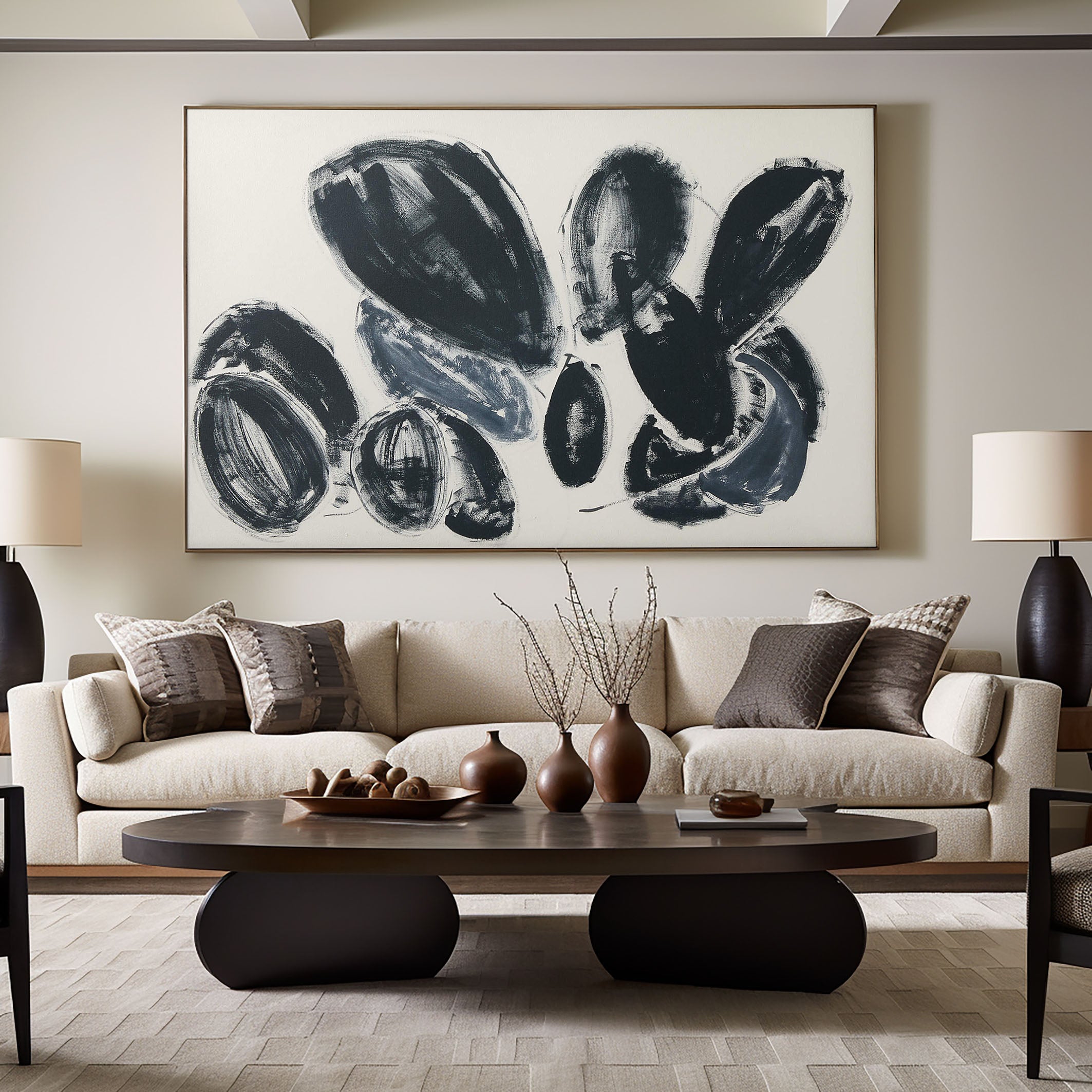 Original Organic Abstract Painting on Canvas #TC 131