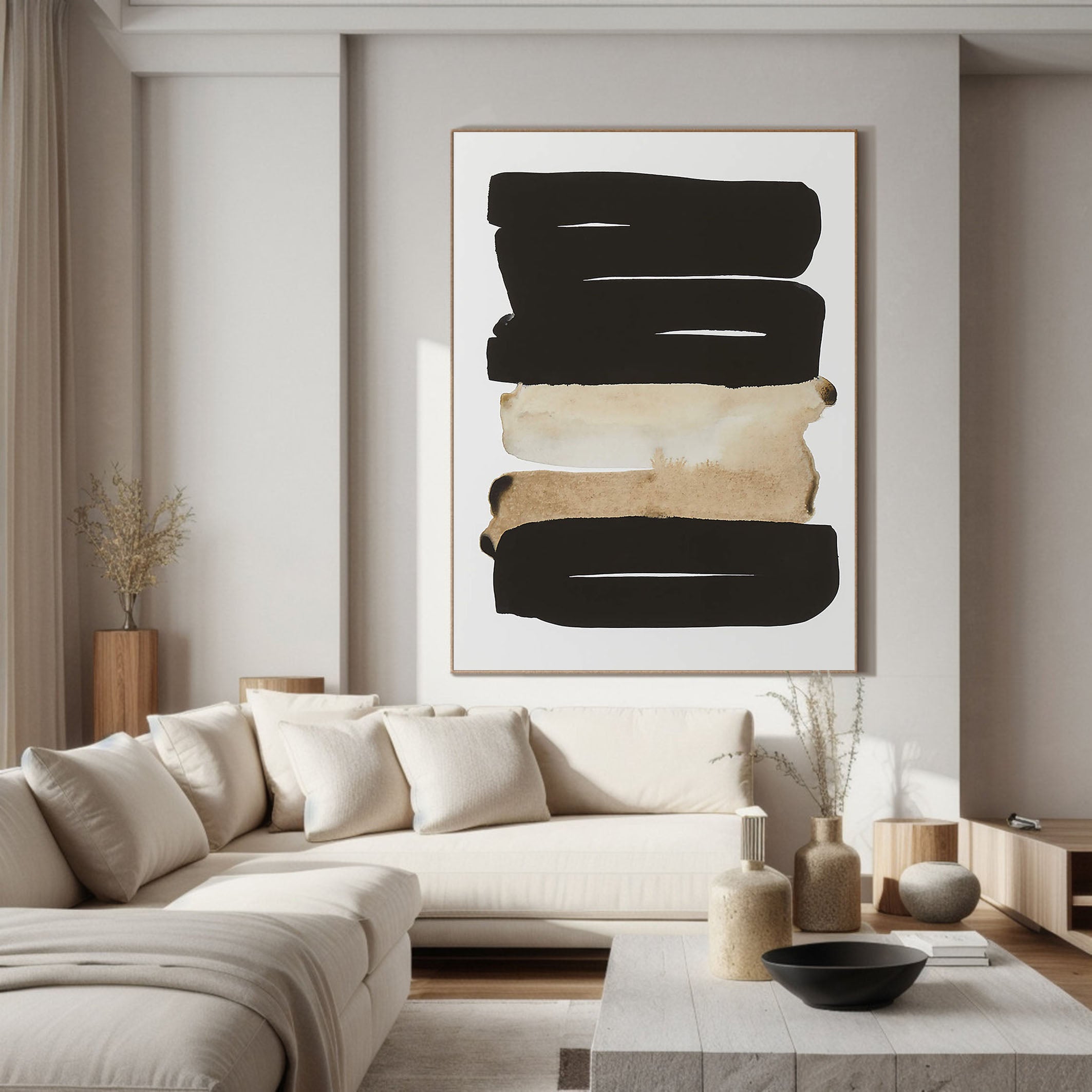 Modern Abstract Oil Painting for Living Room Decor #TC 121