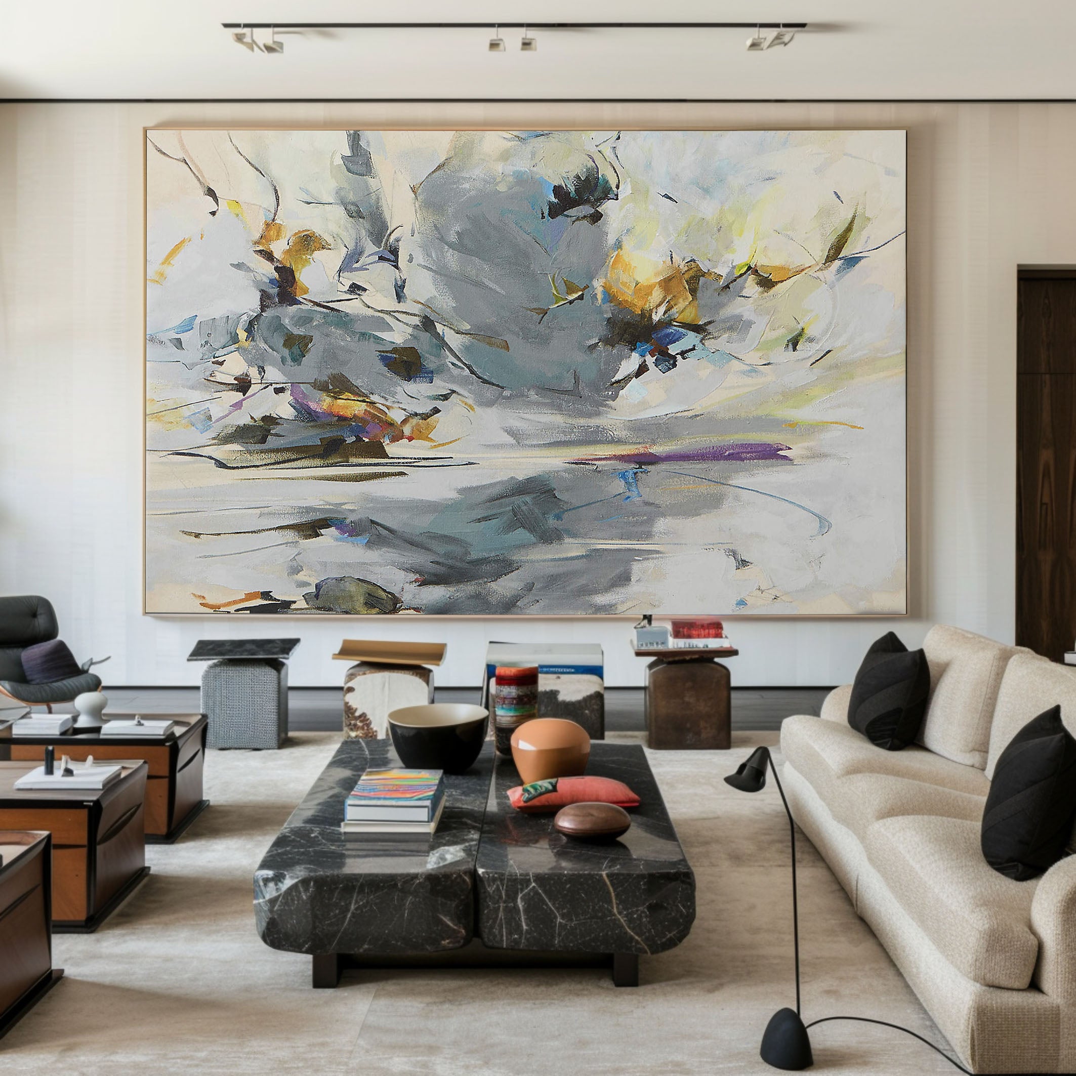 Colorful Abstract Painting for Contemporary Home #TC 130