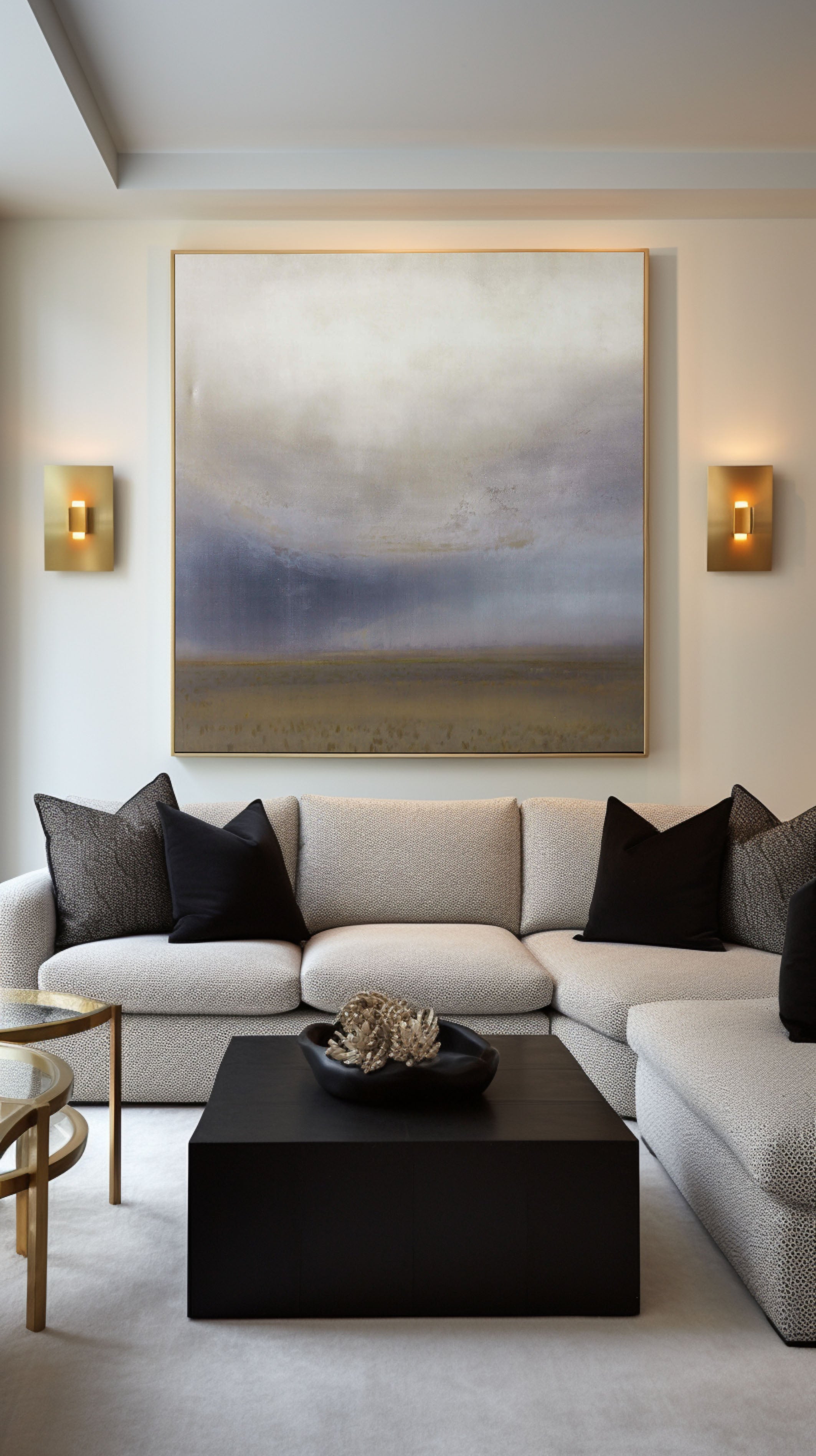 Minimalist Wall Art Abstract Landscape for Living Room #TC 149